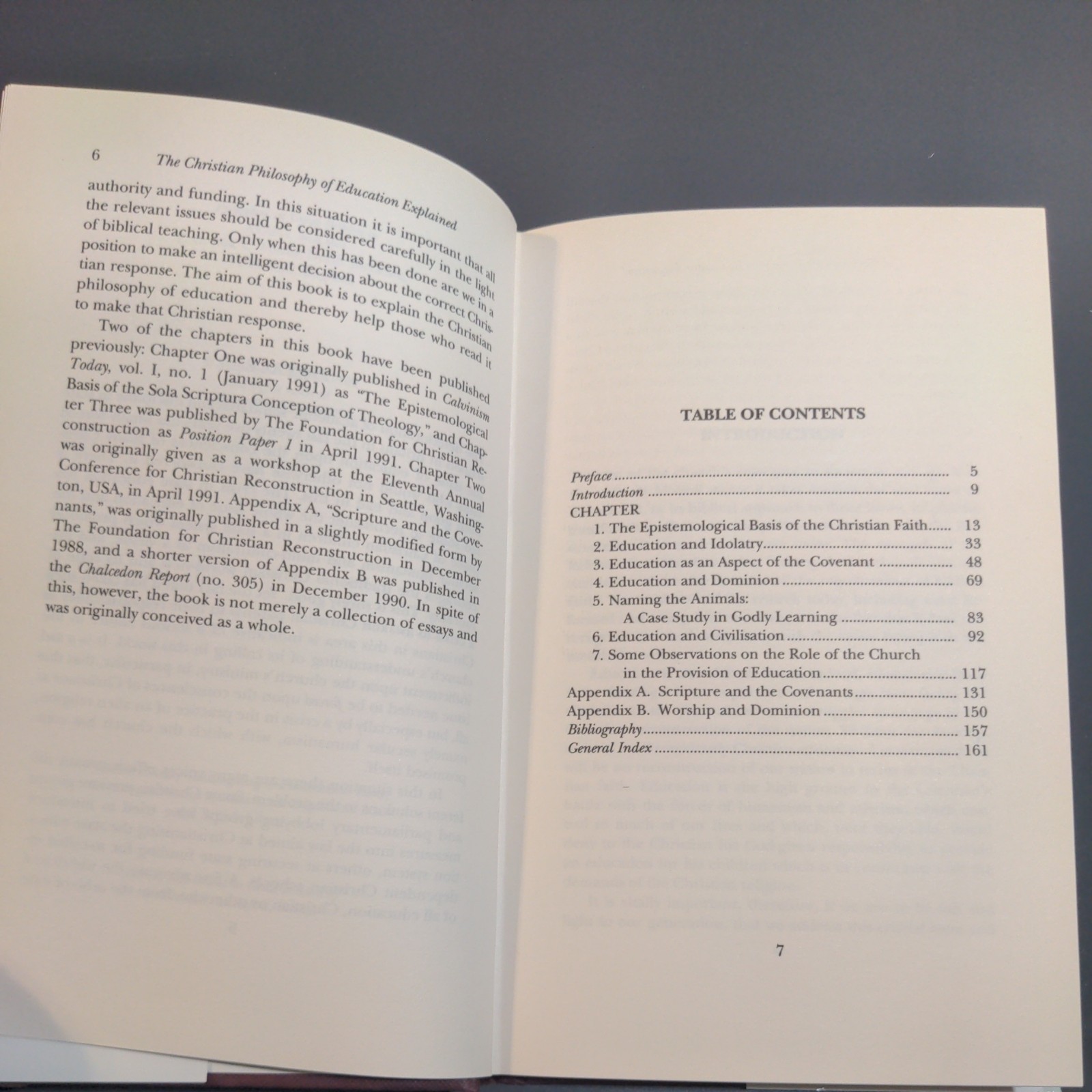 Christian Philosophy of Education Explained Perks Hardcover 1992