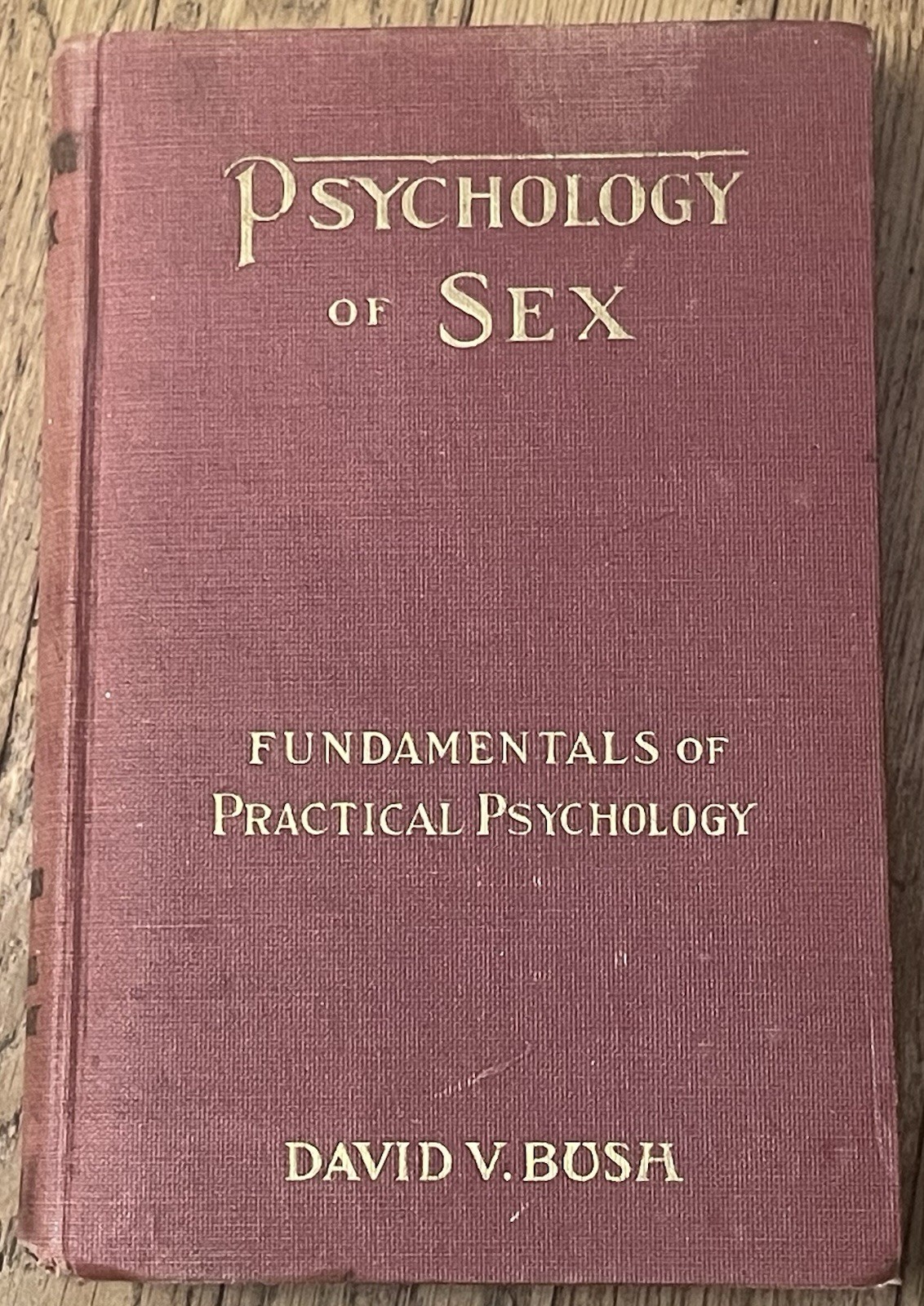 Psychology Of Sex : How To Make Love And Marry By David V. Bush 1924 Antique HC
