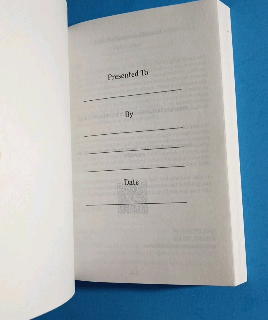 America’s Life Reference Manual New Testament Psalms & Proverbs HCSB Book 6″