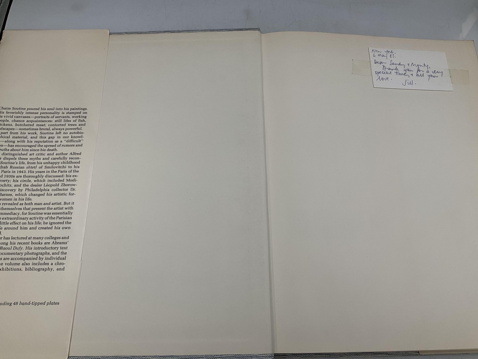 SOUTINE Alfred Werner 1977 Hardcover Harry N Abrams Japan Jacket Illustrated