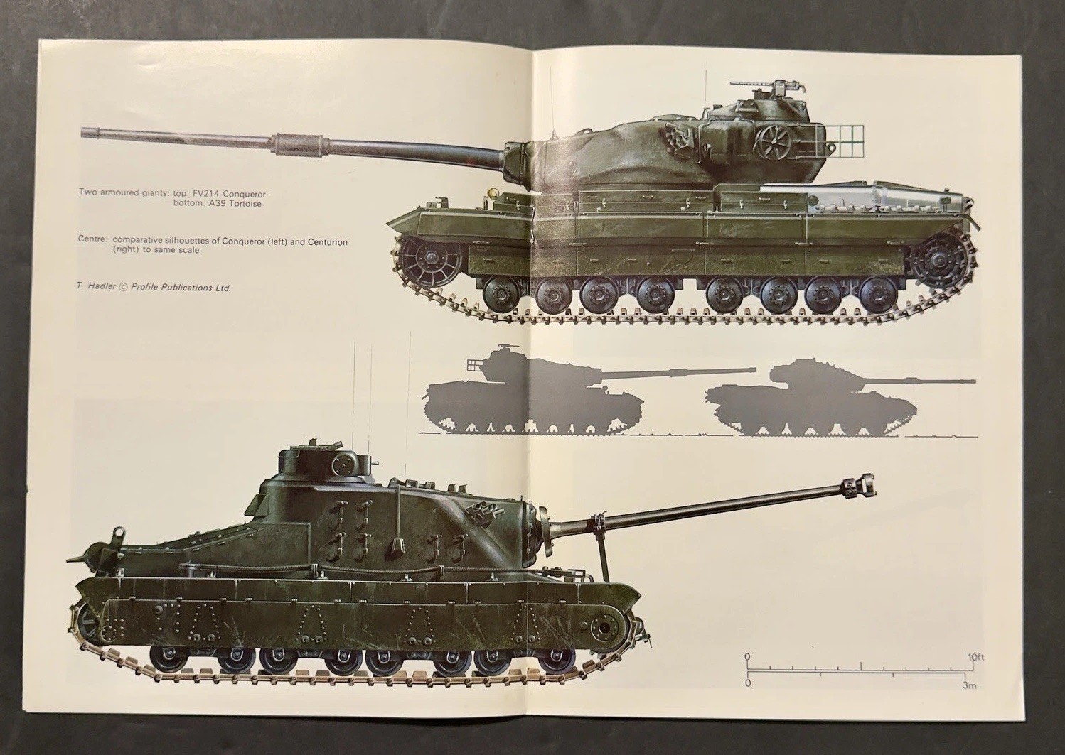AFV Weapons Profile No. 38 Conqueror Heavy Gun Tank 1972 1st Ed. Reference-Vtg