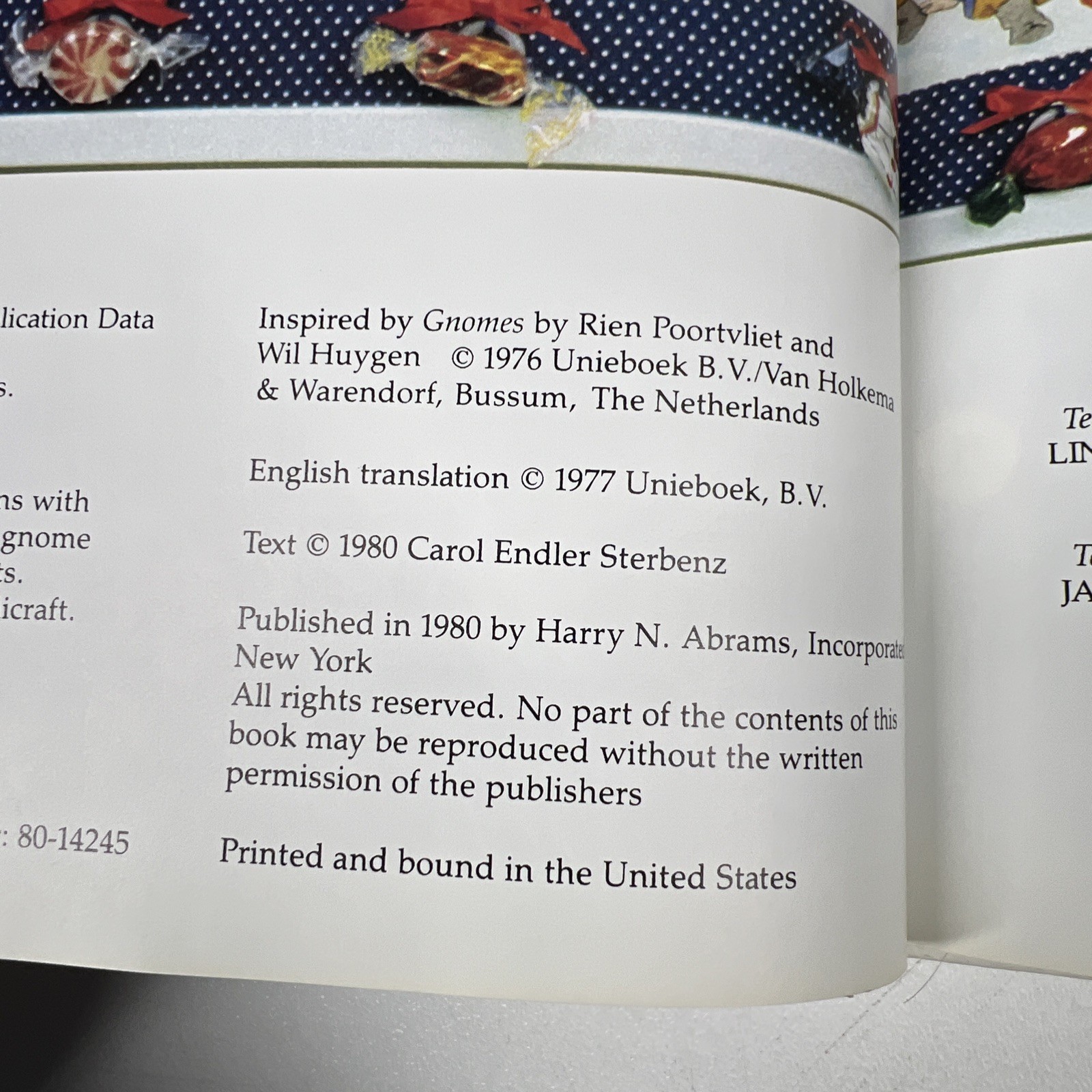 Gnomes Book Christmas Crafts Patterns Diagrams 50 Projects HC 1980 Fold Out