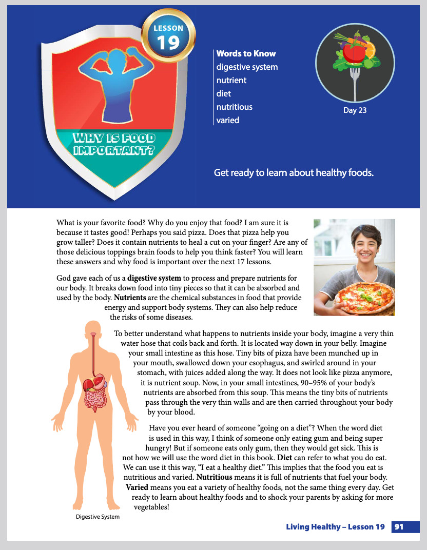 Masterbooks LIVING HEALTHY 4th 5th or 6th Grade Health curriculum MB homeschool