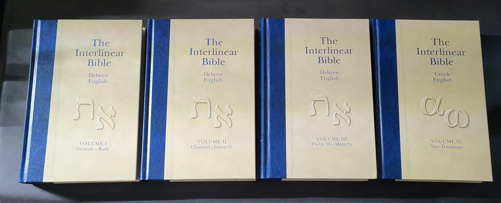The Interlinear Bible Hebrew- HC 4 Book Set – Hebrew, Greek, English