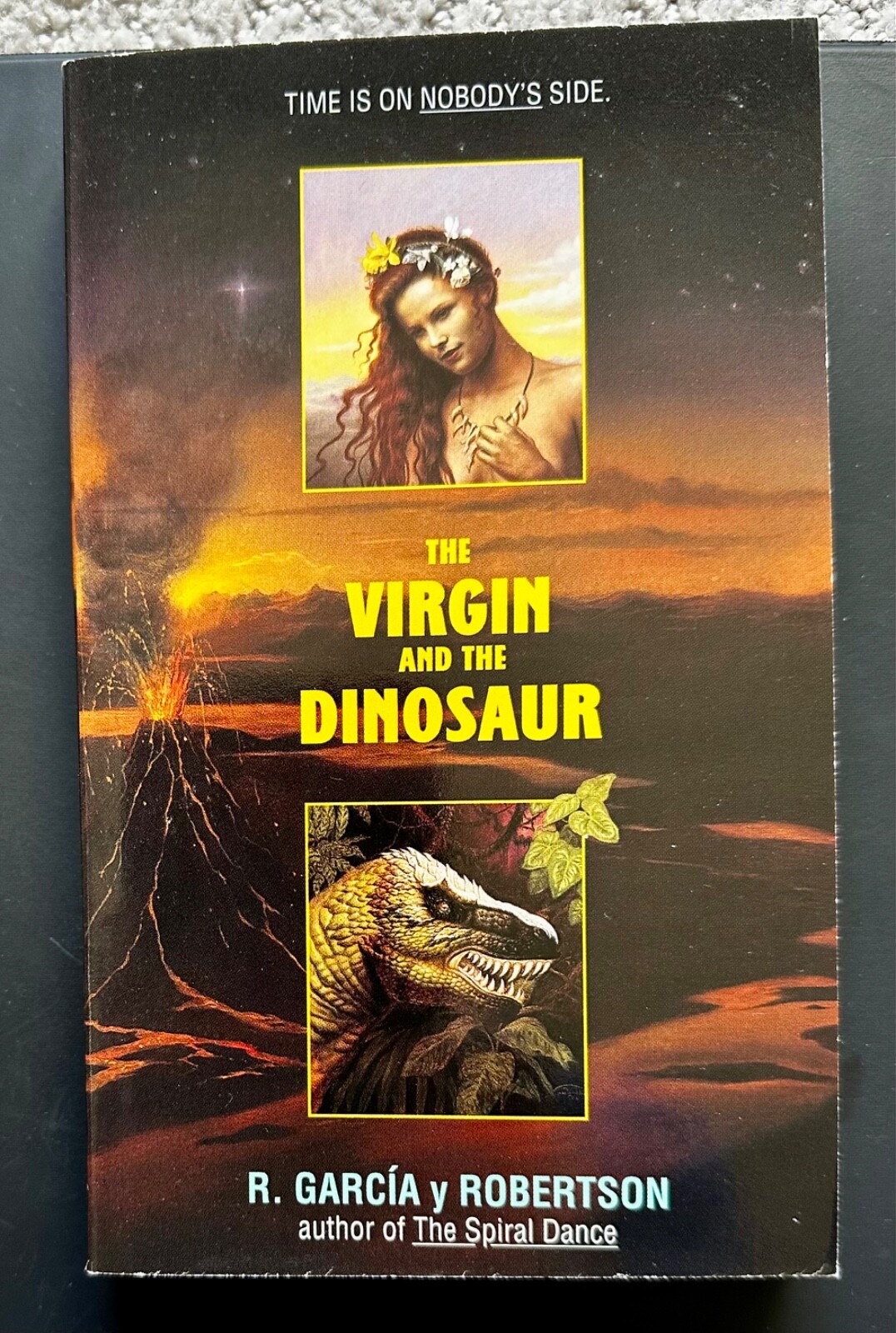 The Virgin and the Dinosaur by R. Garcia y Robertson paperback original pbo