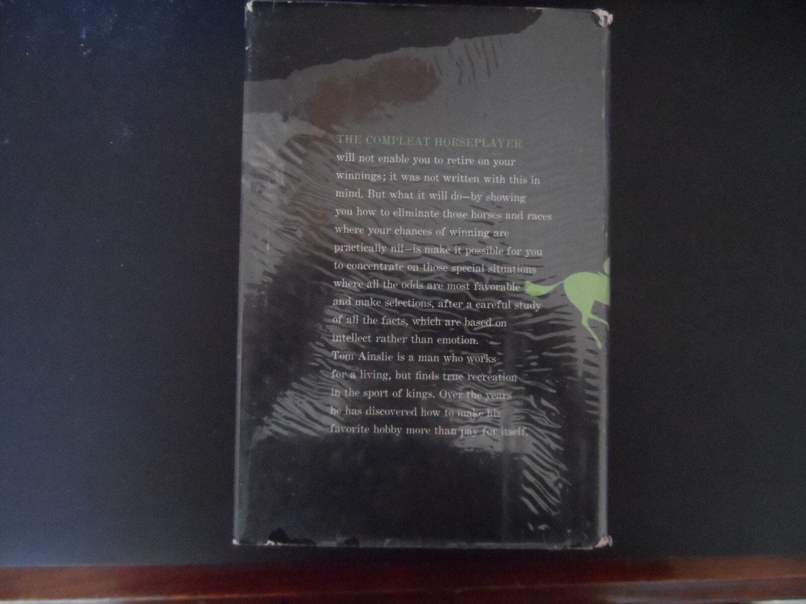 THE COMPLEAT HORSEPLAYER By Tom Ainslie – Hardcover *Excellent Condition*