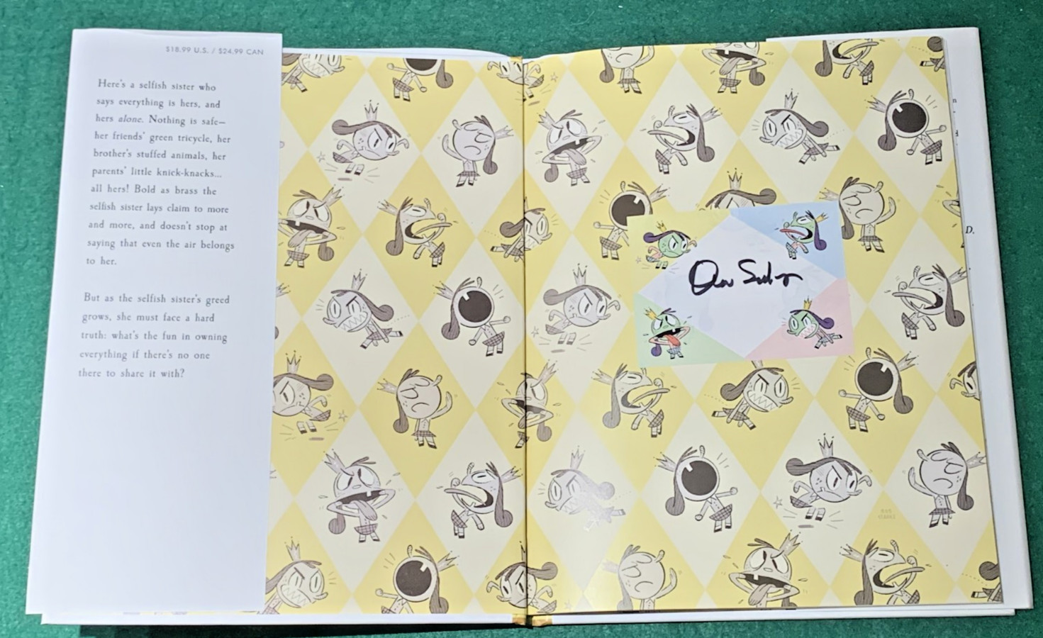 The Selfish Sister David Sedaris SIGNED BOOKPLATE 1st/1st HC DJ 2026 Bob Staake