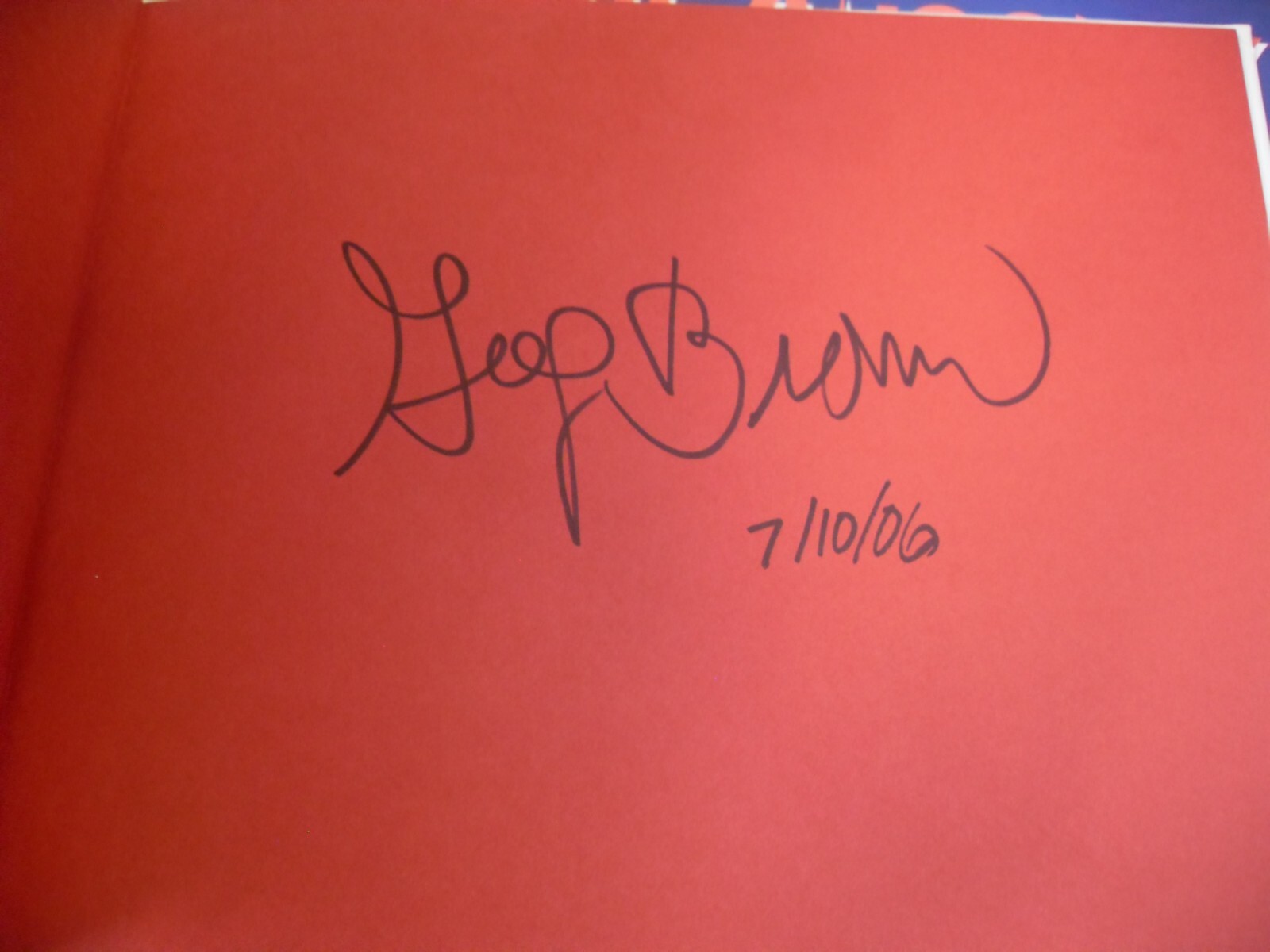 Greg Brown (Author) Autographed Signed AUTO Doug Flutie Never Say Never Book
