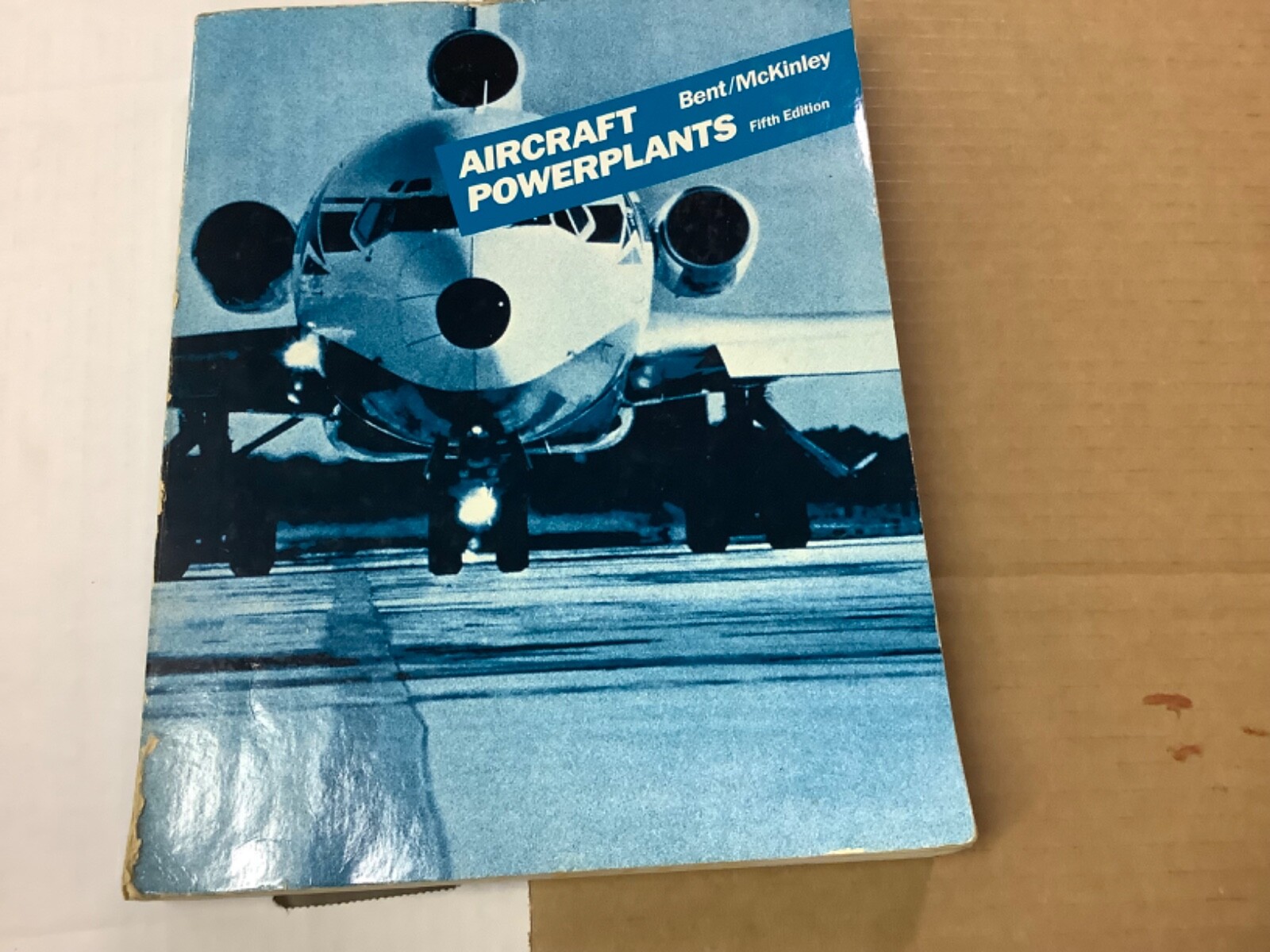 Aircraft Powerplants Paperback Book by Bent McKinley 5th Edition 1985