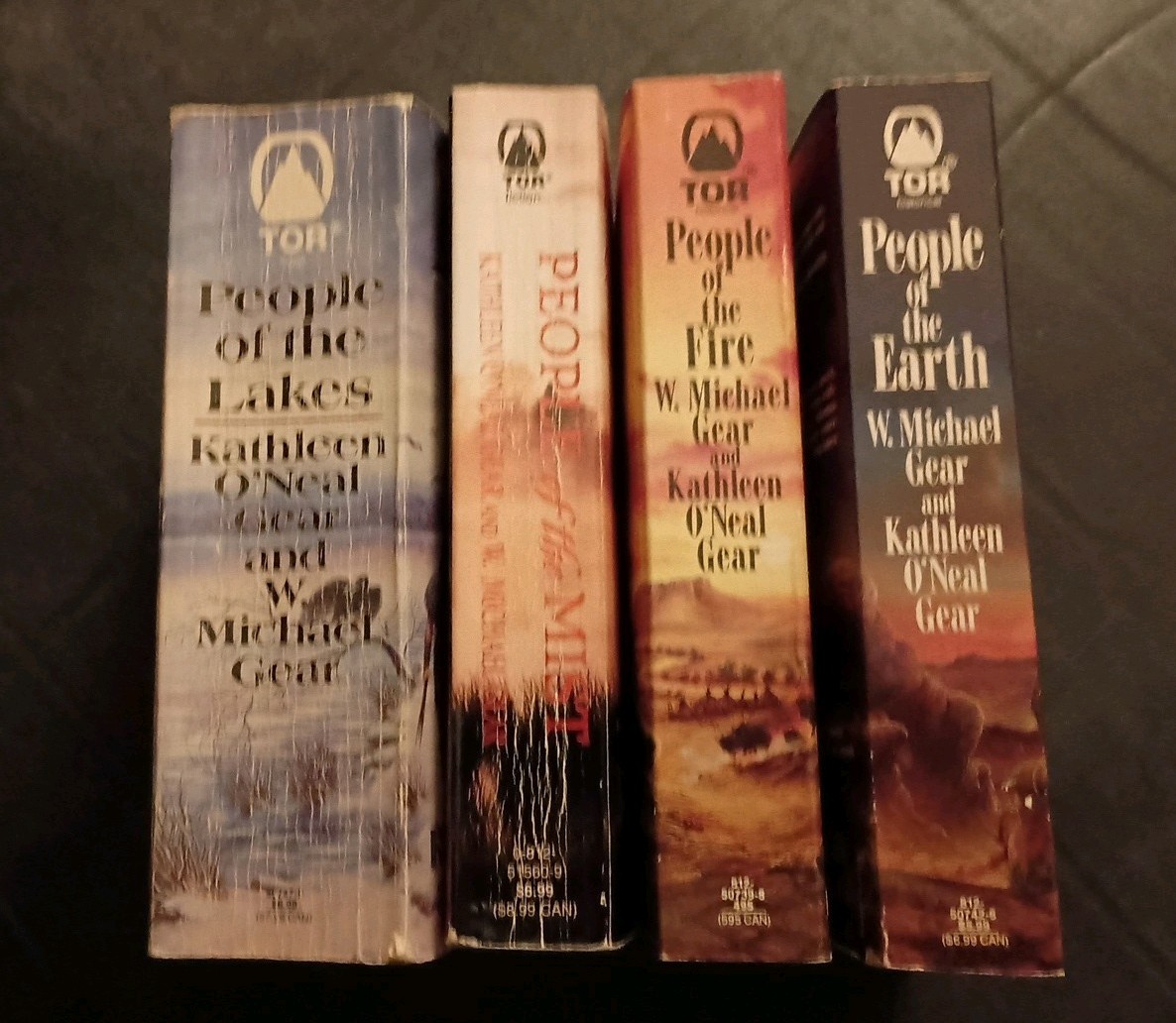 People Of The Earth, Fire, Mist,Lakes 4 Paperbacks By W. Michael & Kathleen Gear