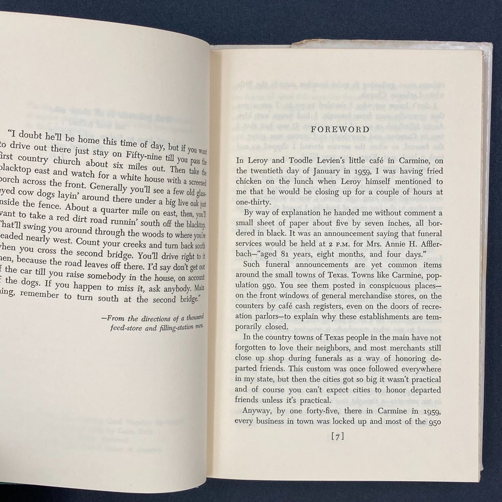 Turn South at the Second Bridge by Leon Hale (1965, HC DJ) Signed GC 216 pages