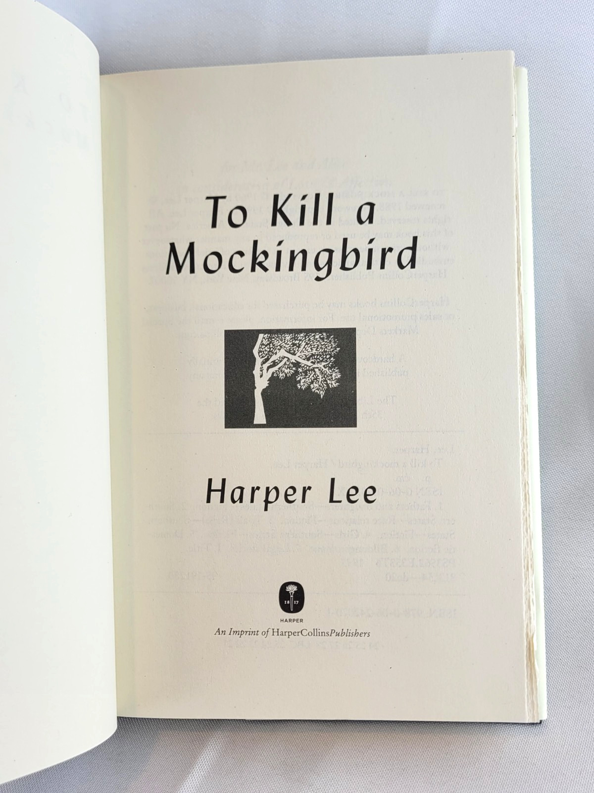 TO KILL A MOCKINGBIRD by Harper Lee Deckle Edge Hardcover Edition