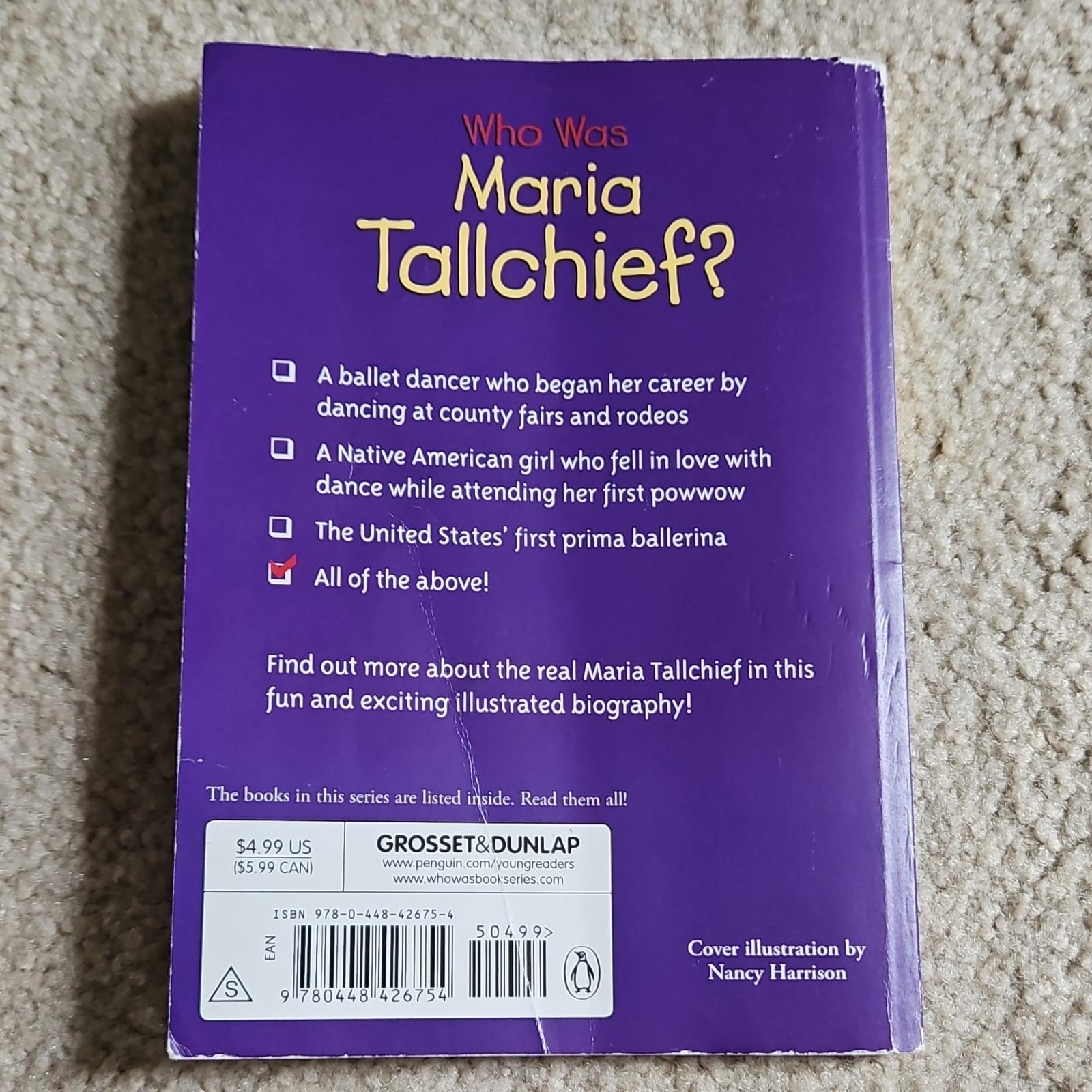 Who Was? Ser. Who Was Maria Tallchief?, Gourley, Grosset, Paperback