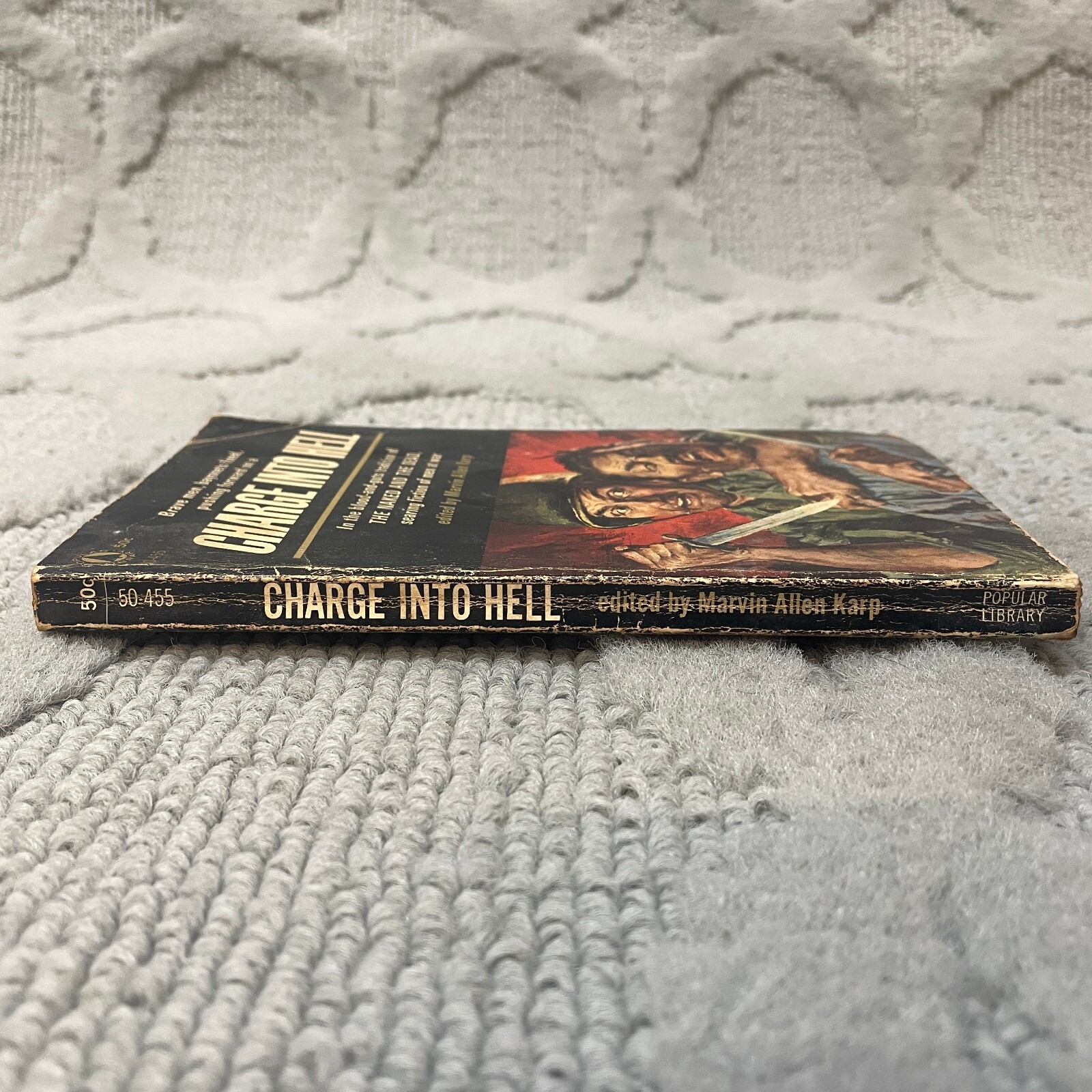 Charge Into Hell Action Paperback Book by Marvin Allen Karp Popular Library 1966