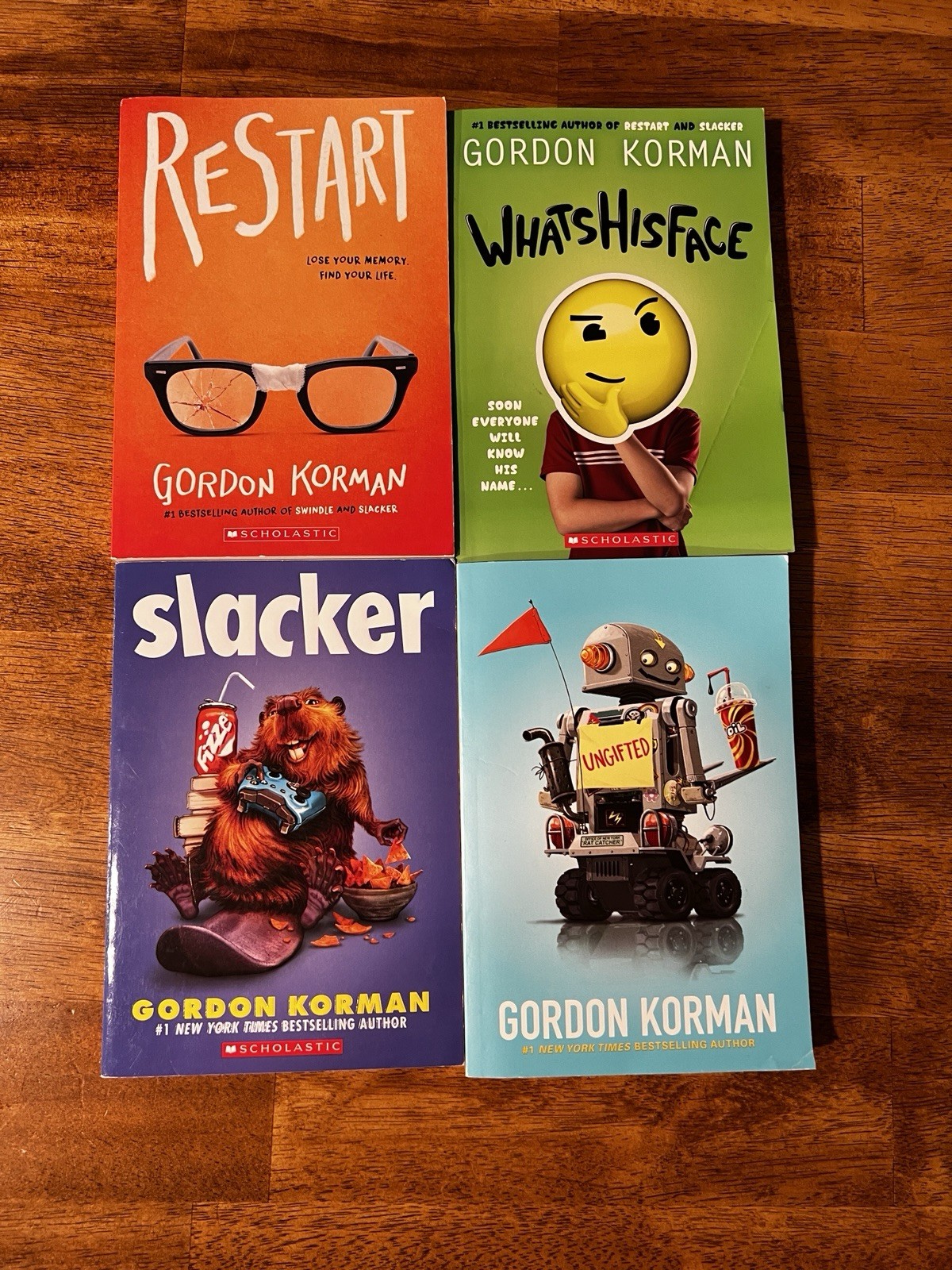 Lot Of 4 Gordon Korman Children Books – See Photos For Titles – GC – Paperback