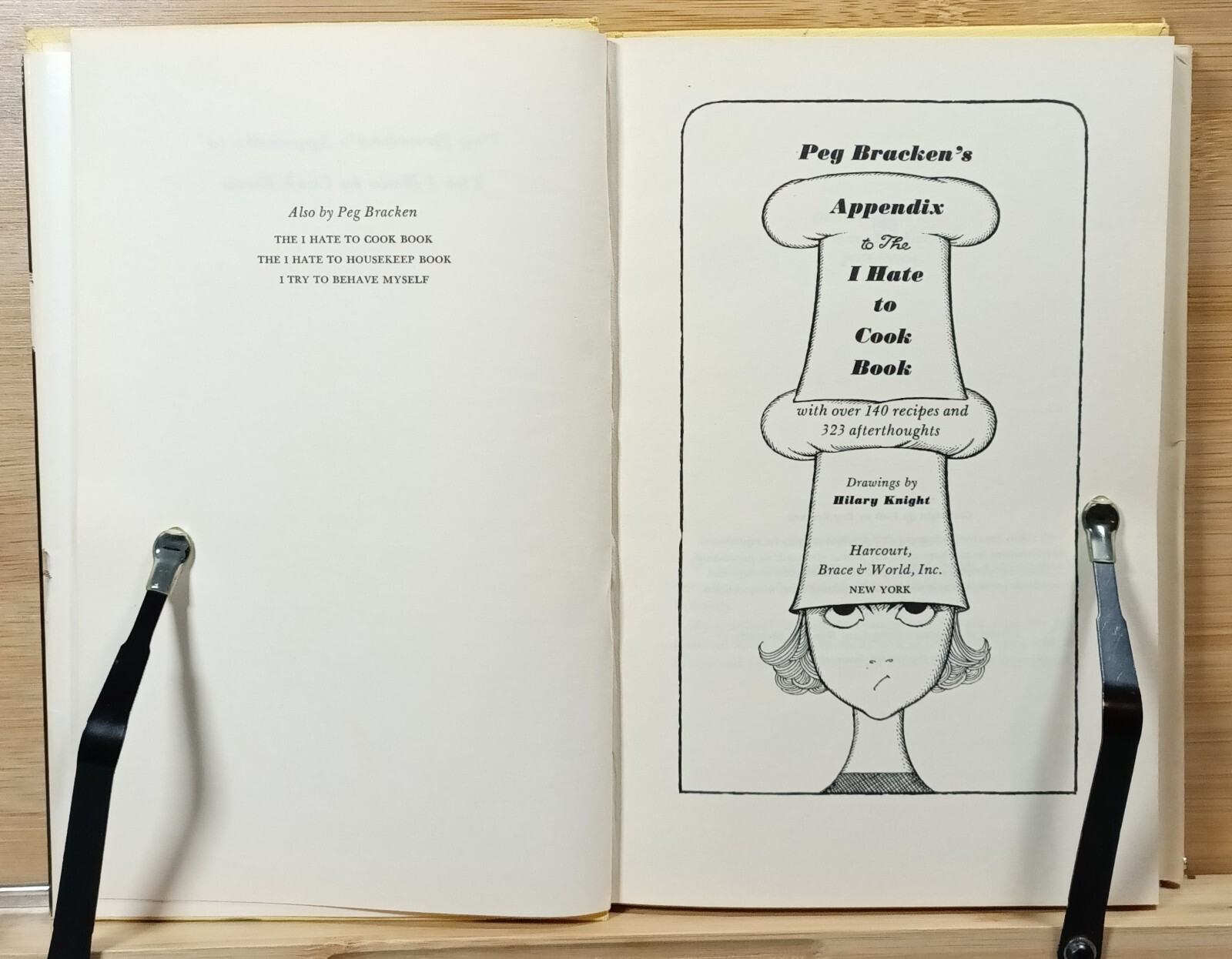 Appendix to the I Hate to Cook Book with over 140 Recipes and 323 Afterthoughts