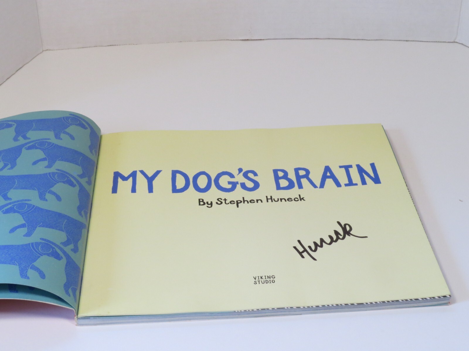 My Dog’s Brain 1st/SIGNED/Soft Cover 1997 VT Artist Labrador Good Dog Bad Dog