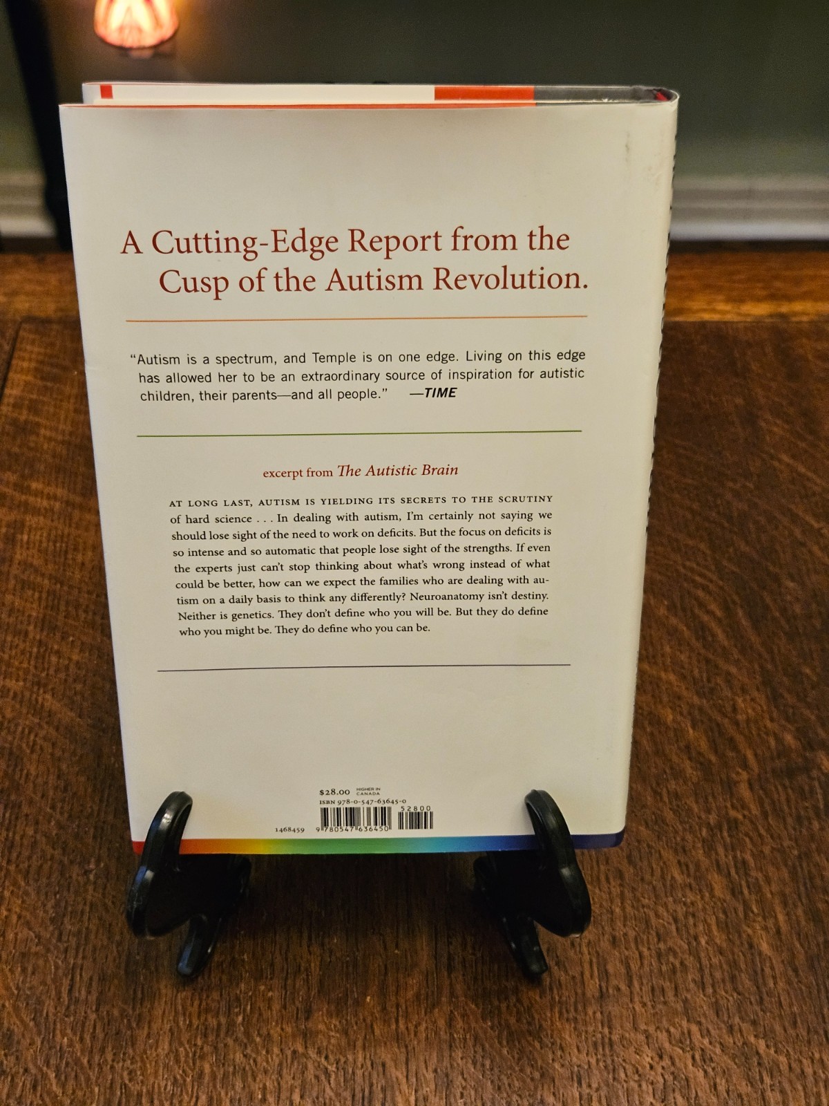 Signed ~ The Autistic Brain By Temple Grandin 2013 Hard Back