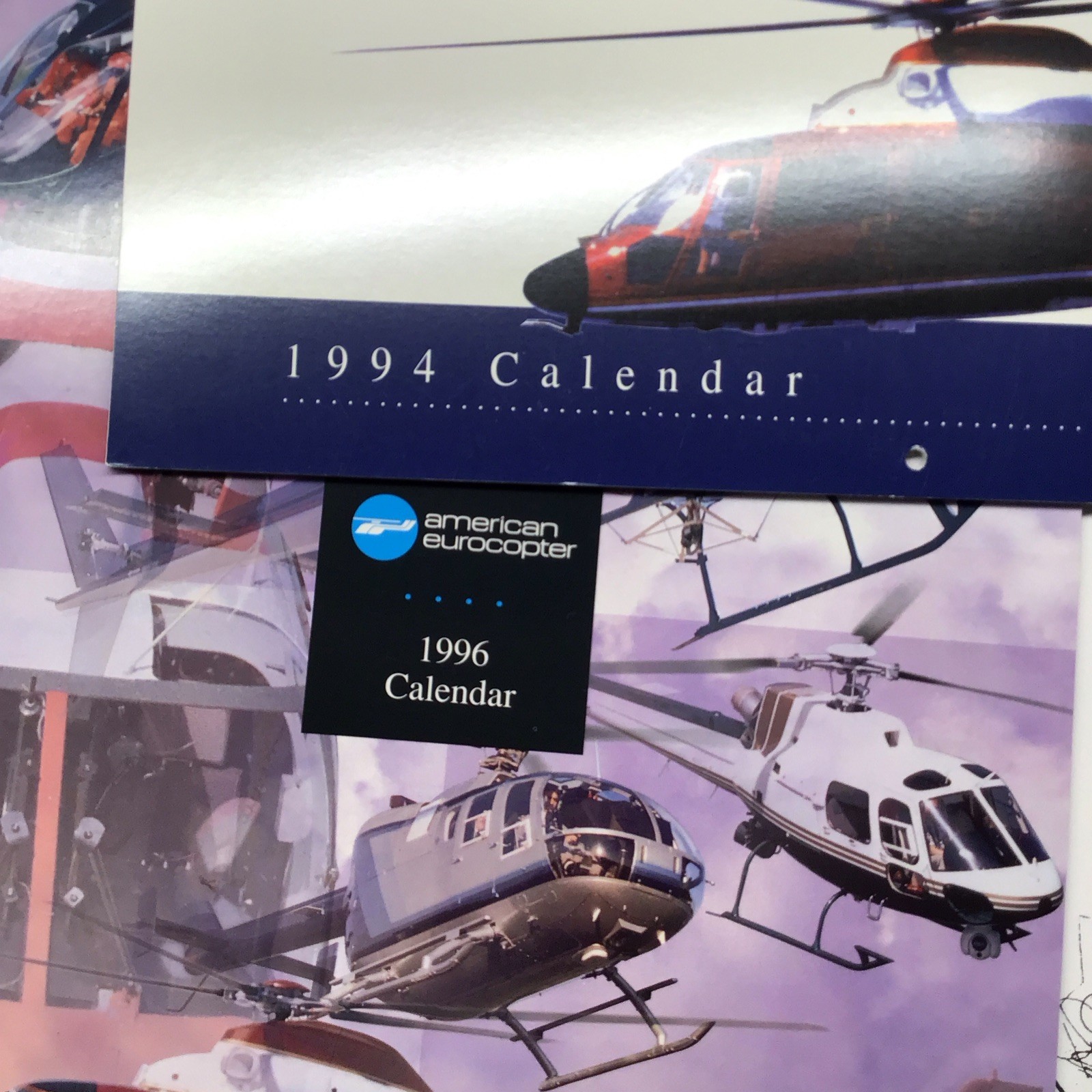 EUROCOPTER Helicopter Calendar Ec130 Ec135 BO105 – Photos SPECS Manual – MM6.48