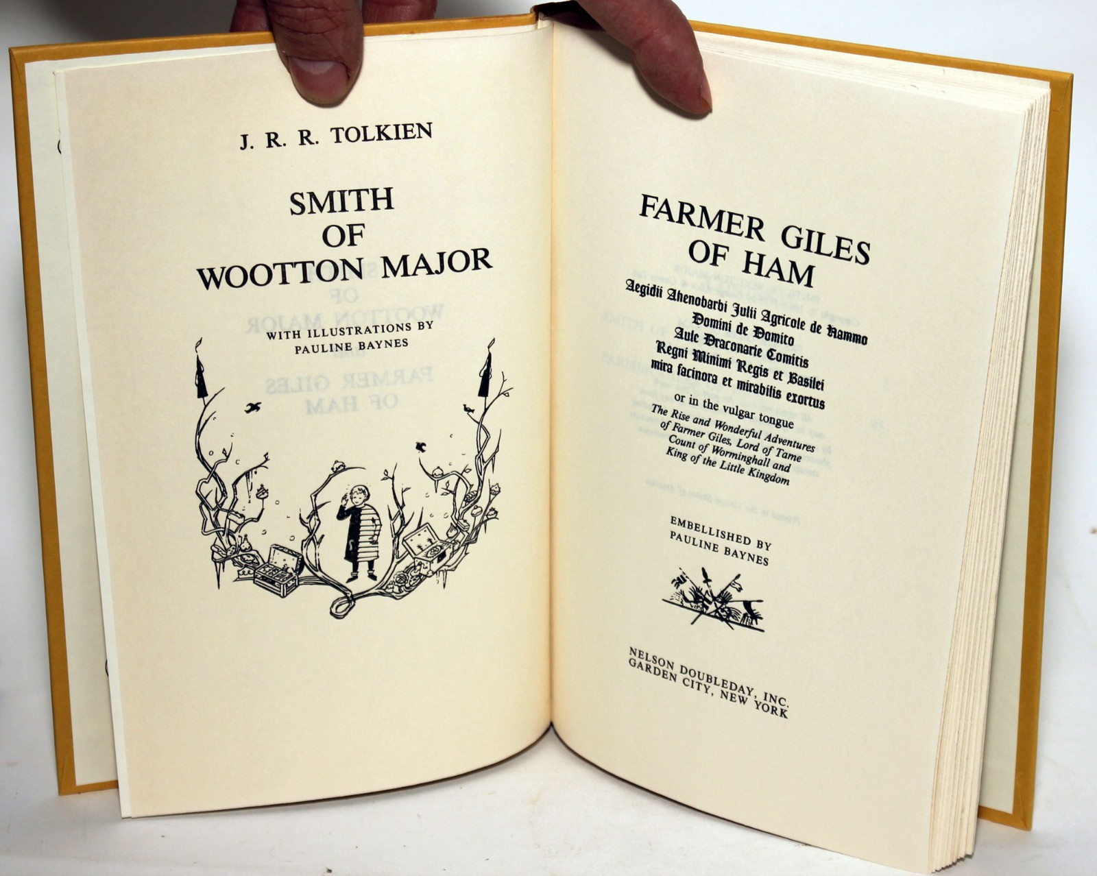 SMITH OF WOOTTON MAJOR & FARMER GILES OF HAM JRR Tolkien 1976 Pauline Baynes Art