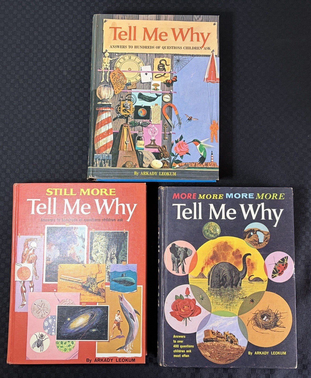 Arkady Leokum Tell Me Why 3 Book Set With Slipcase 1968 Grosset & Dunlap