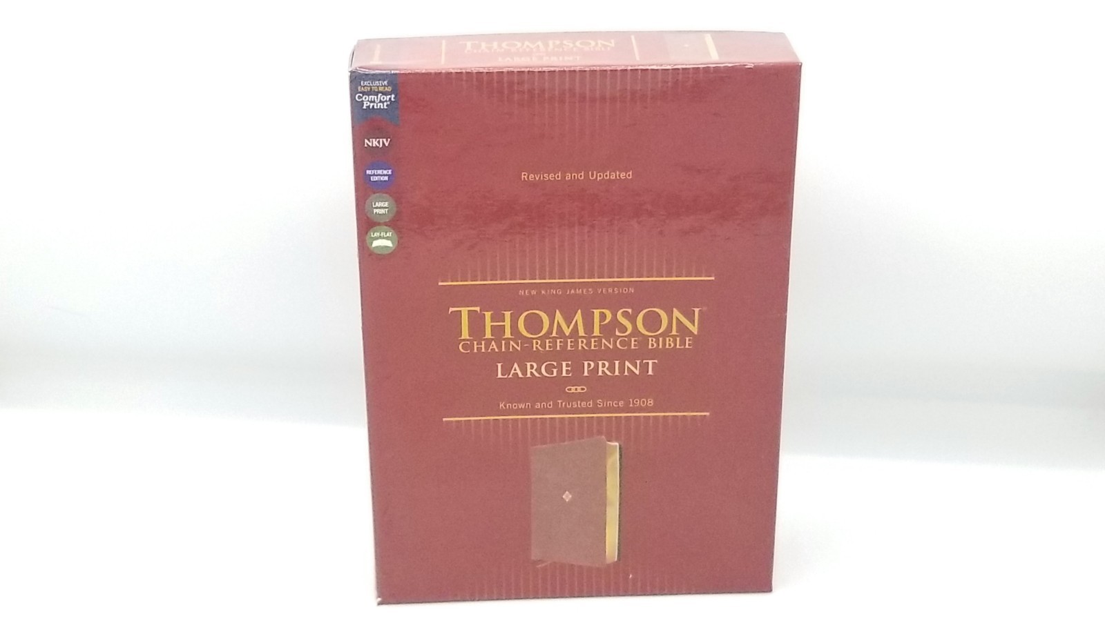 NKJV Thompson Chain-Reference Bible Large Print Brown Leathersoft Zondervan 2023