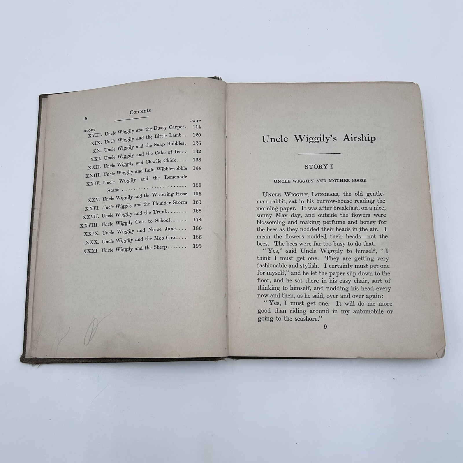 Vintage Uncle Wiggily’s Airship By Howard R Grains Children Book Early 1900’s HC