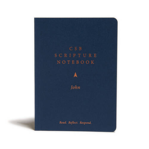 CSB Scripture Notebook, John: Read. Reflect. Respond. – Paperback – GOOD