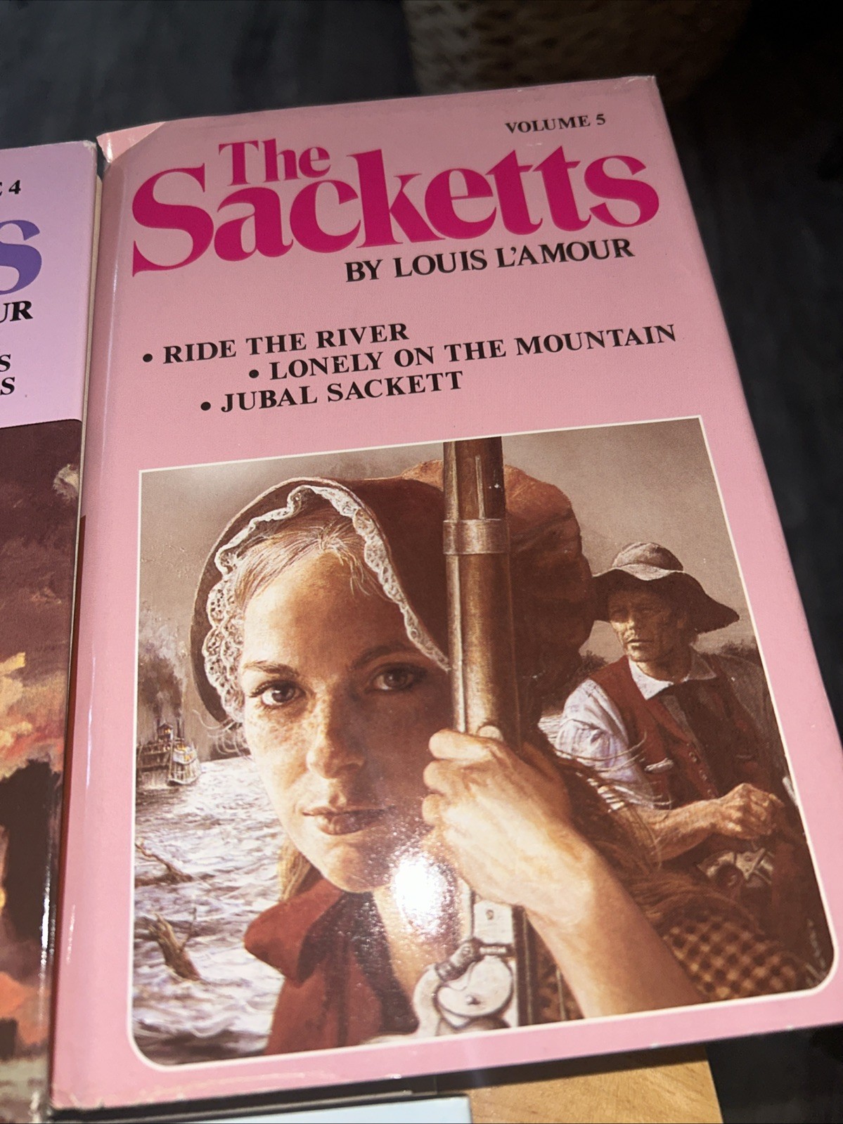 The Sacketts Complete Set Volume 1-5 Hardcovers Lot by Louis L’Amour 80s