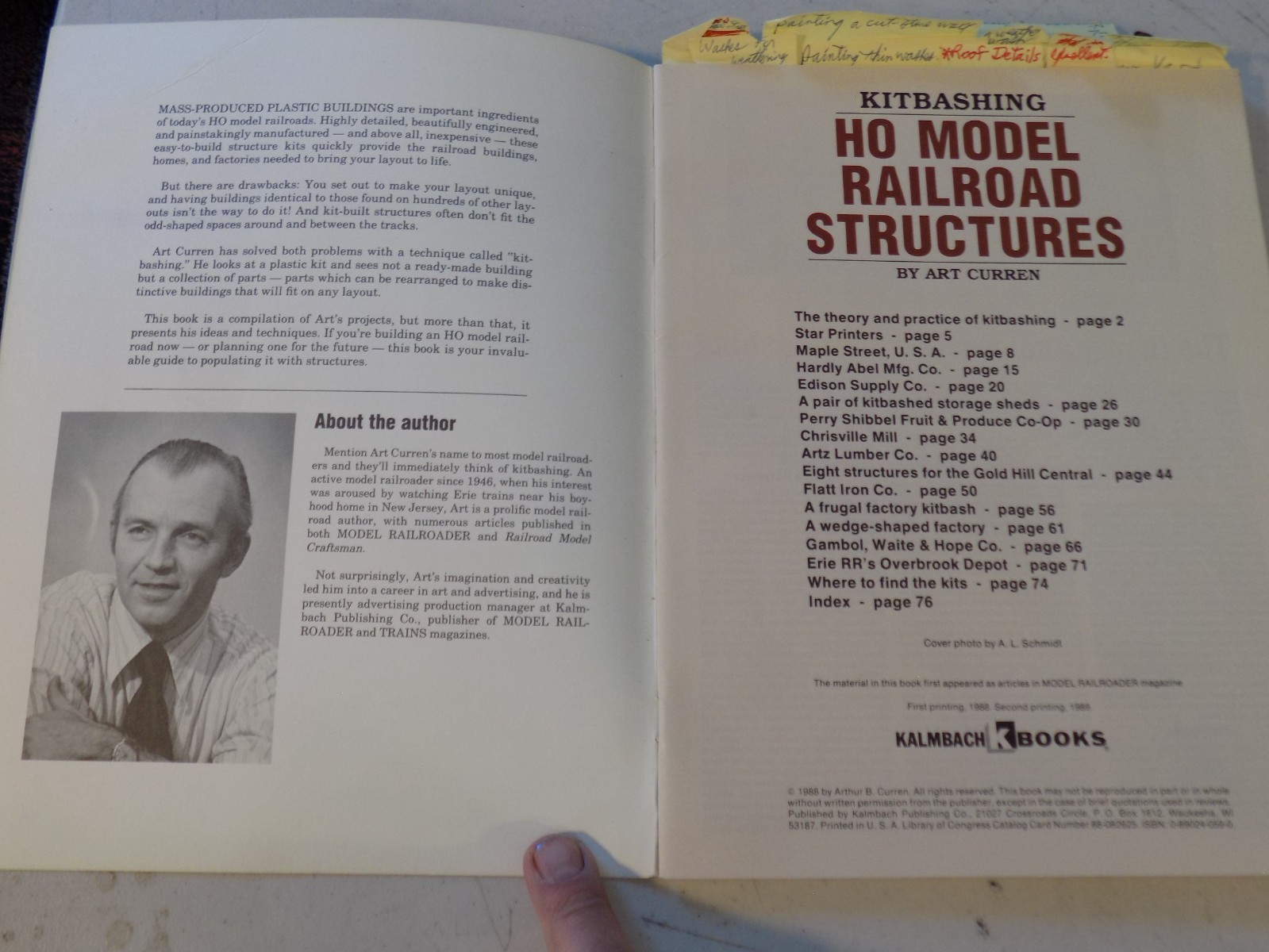 Model Railroader Kitbashing HO Model RR Struct’s Art Curren 1988 76pgs (060621)