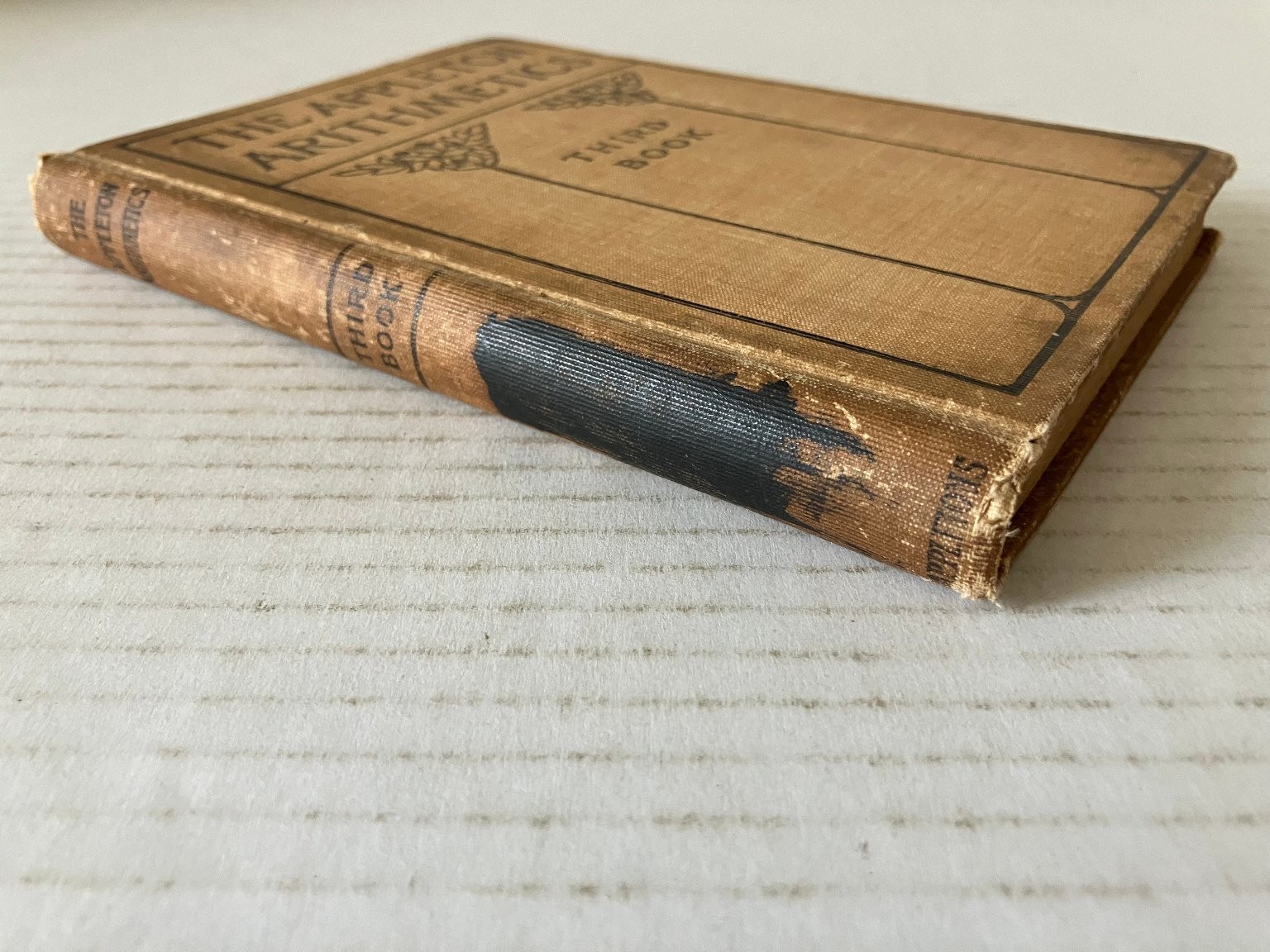 Appleton Arithmetics Third Book Young Jackson 1912 Math Textbook Vintage
