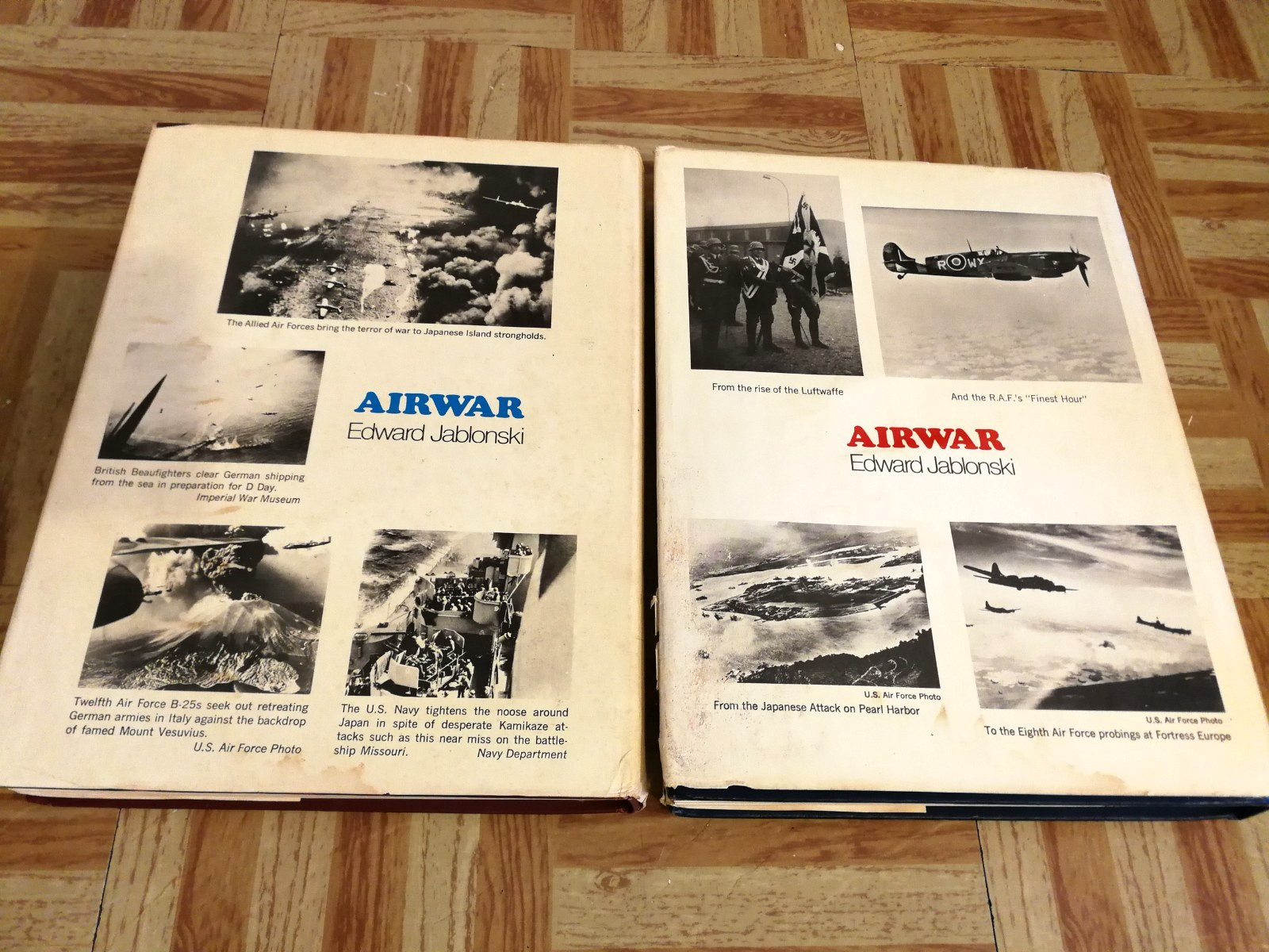Airwar, Edward Jablonski Vol 1 & 2 Set 1971 History Air Power Second World War