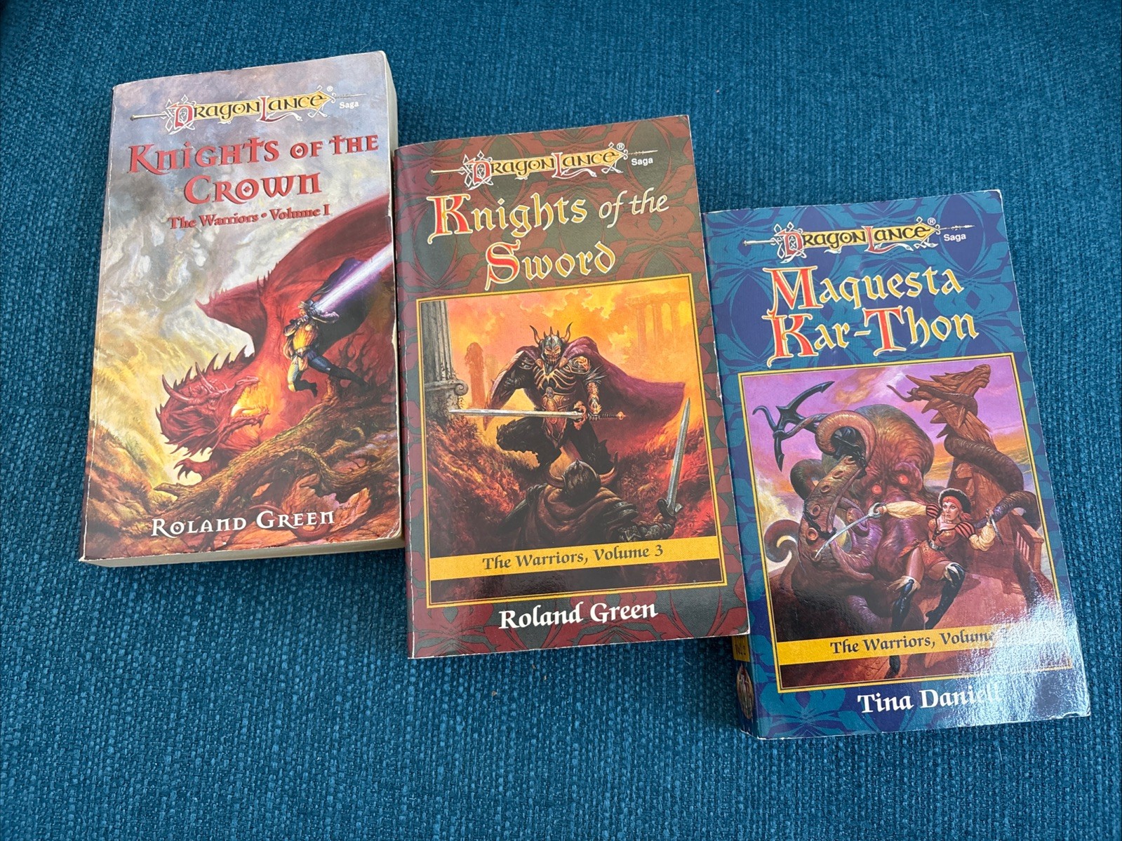 Dragonlance The Warriors Series, Vols 1 2 3 Paperback Books 1st Eds 1st Prints