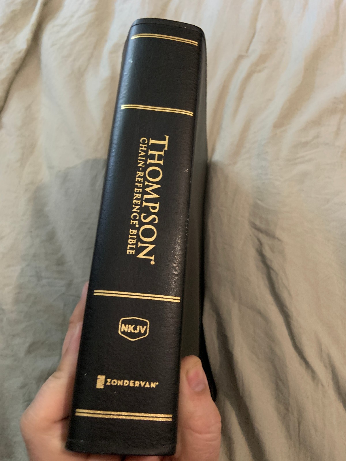 Thompson Chain Reference Bible – NKJV- Zondervan- Black Bonded Leather -1997