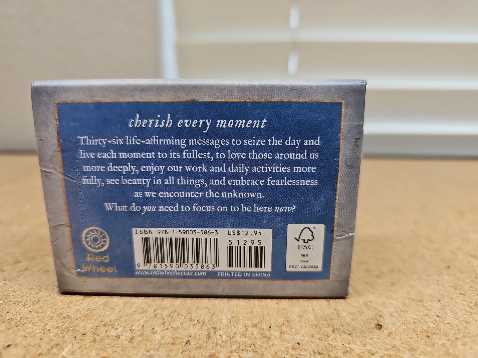 Memento Mori: 36 Mini Affirmation Cards to Embrace Life Red Wheel Weiser Card *i