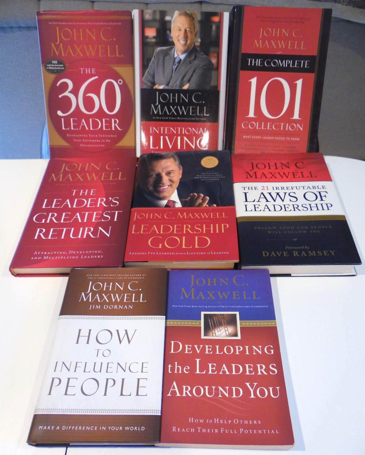 John C Maxwell Leadership Books Growth Communication Success Business – Lot of 8