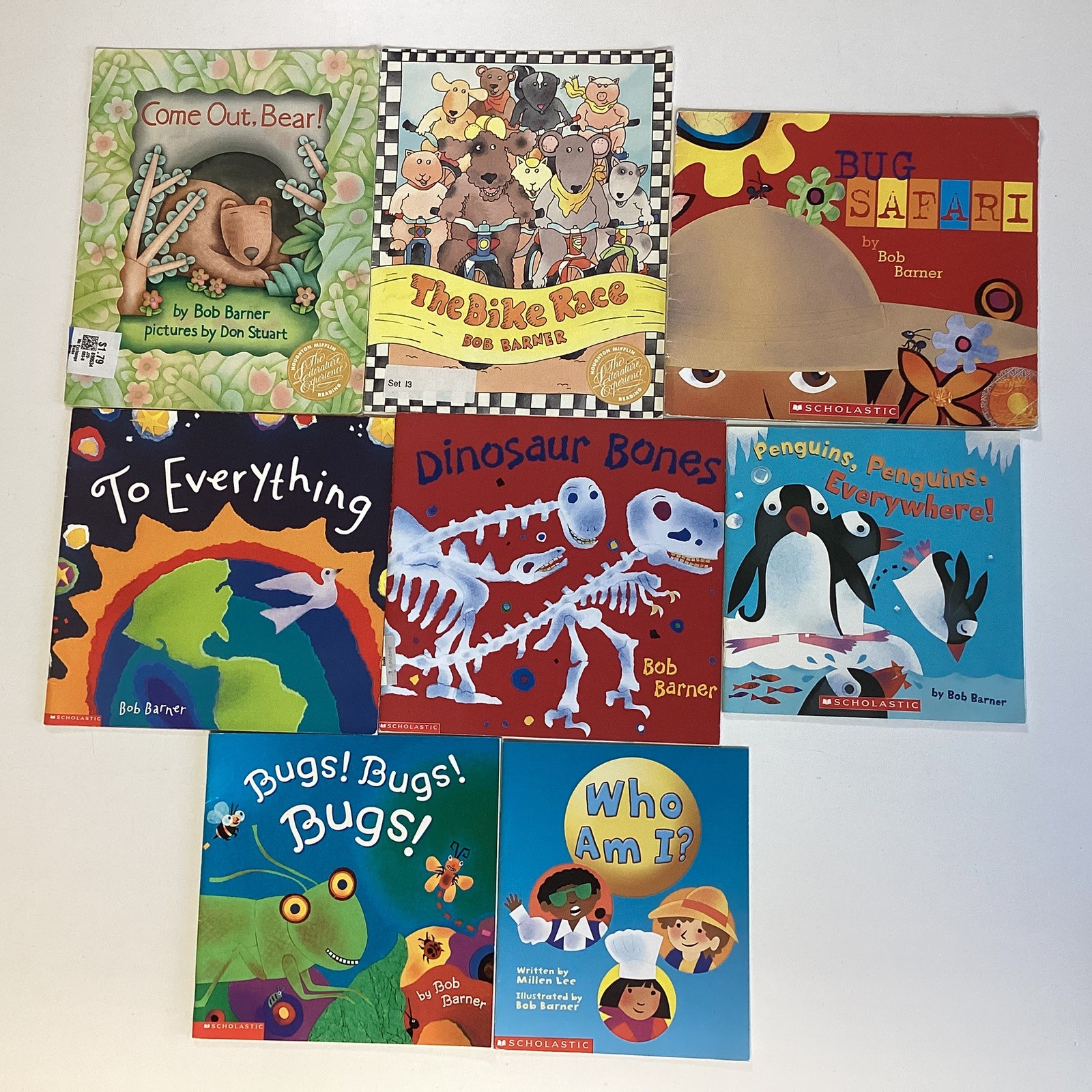 Bob Barner Preschool Kindergarten 1st Grade Picture Children’s Story 8 Book Lot
