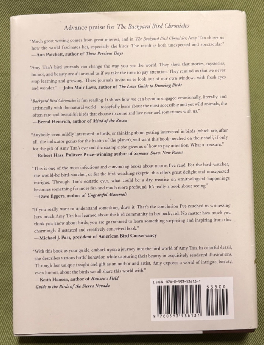 The Backyard Bird Chronicles – Written and Illustrated by Amy Tan