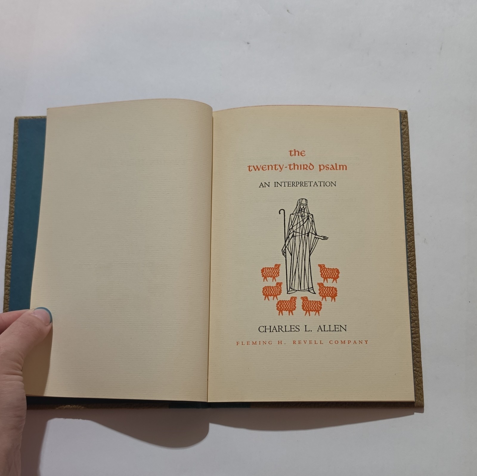 Charles L. Allen The Twenty-Third Psalm An Interpretation Illustrated HC Revell