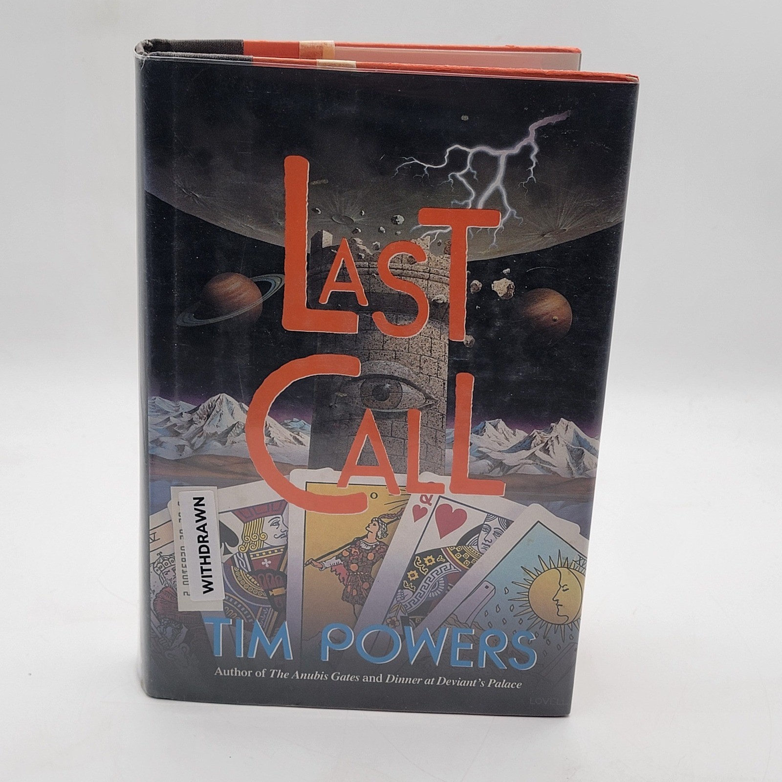Tim Powers Last Call Hardcover 1st Edition Ex-Library Dark Fantasy Tarot Good