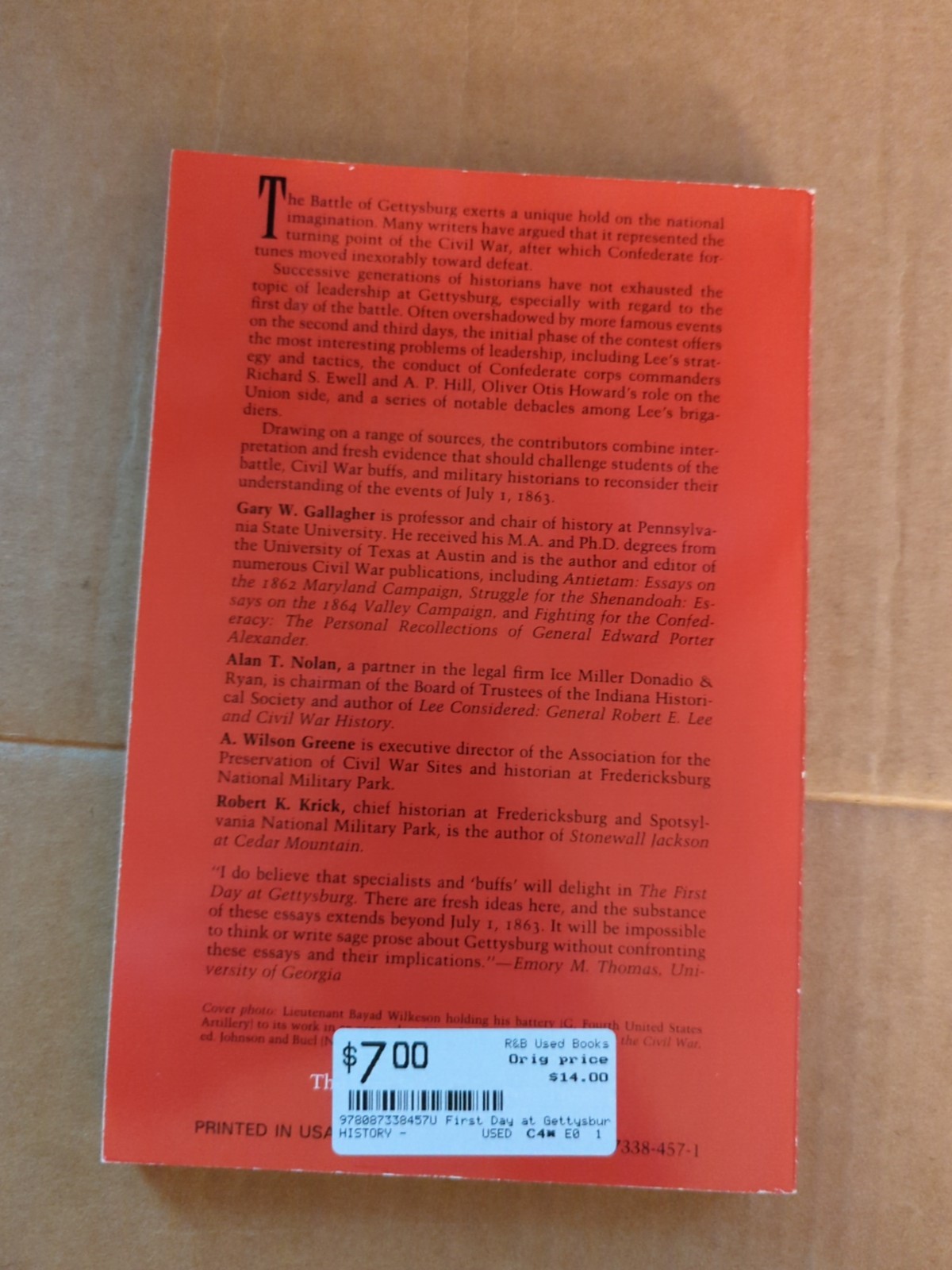 First & Second Day at Gettysburg 2 book set lot Gary W Gallagher