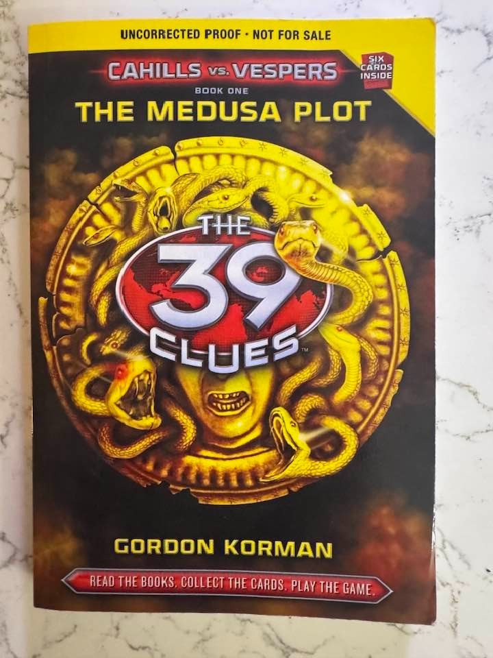 Rare ARC The Medusa Plot Korman True First Uncorrected Proof VGC 2011 39 Clues