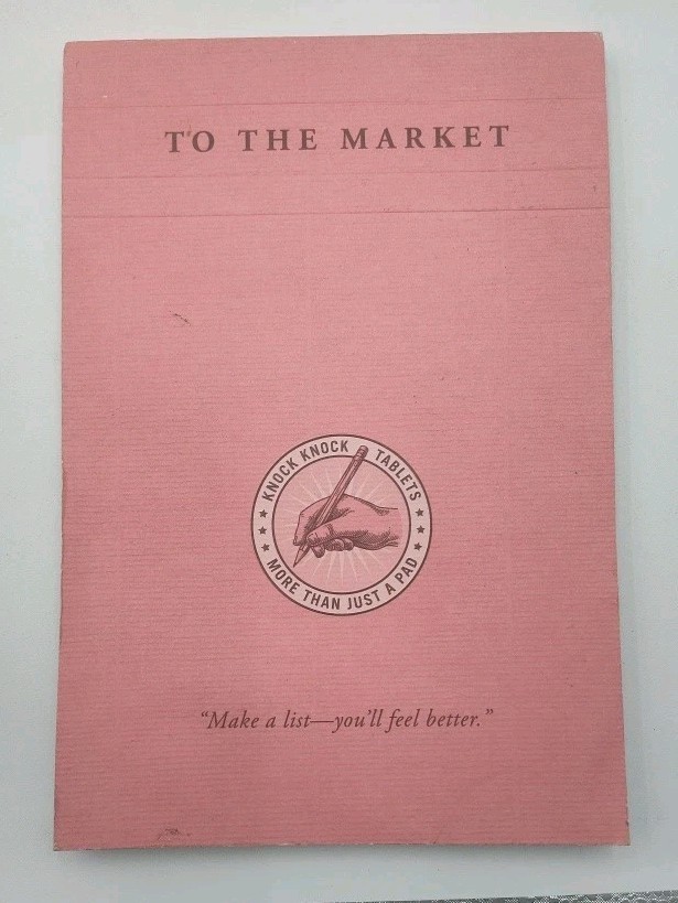 Knock Knock Tablets Pad To The Market Make-a-List You’ll Feel Better B9.1GO3625