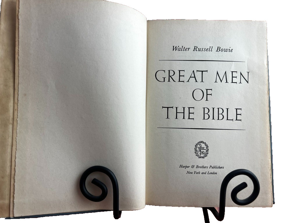 Great Men of the Bible HC (1937) Walter Russell Bowie — First Edition