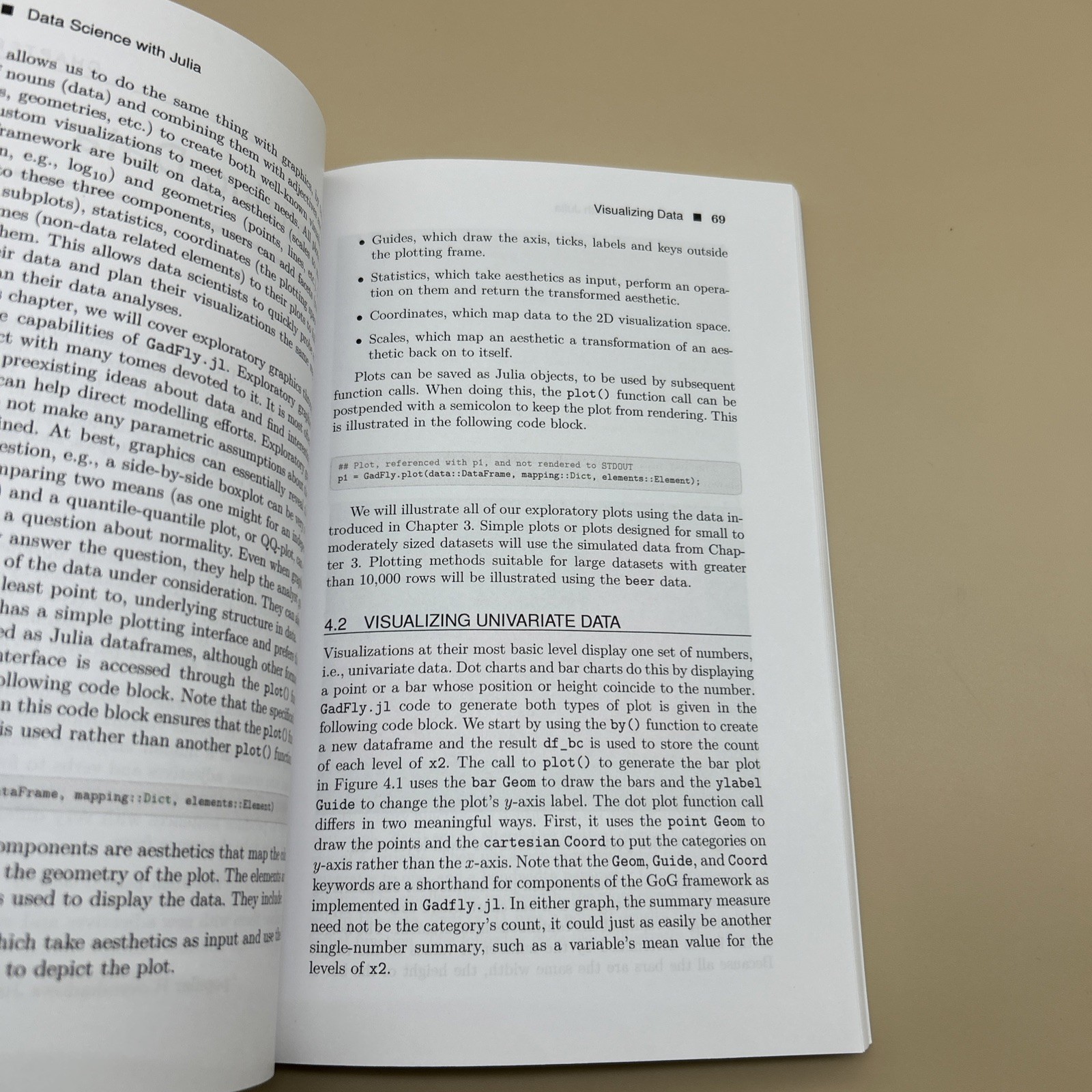 Data Science with Julia by Paul D. McNicholas & Peter Tait 2019 Programming Book