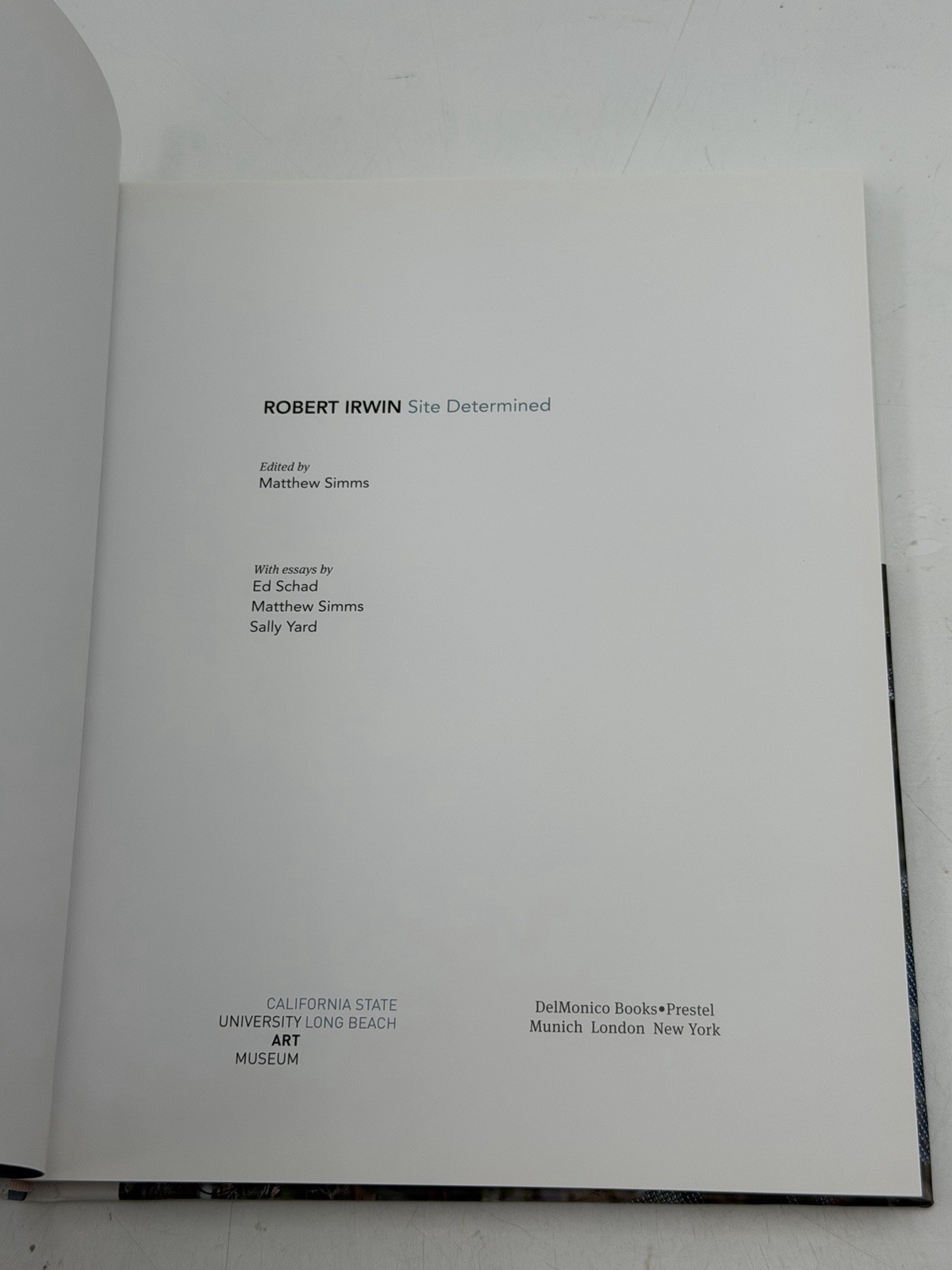 Robert Irwin, Site Determined, HC, Exhibition Catalog, Sculpture, Art, 2018