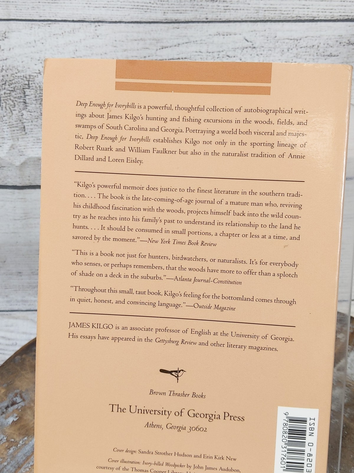 Deep Enough for Ivorybills (Brown Thrasher Books) by James Kilgo 1995 Paperback