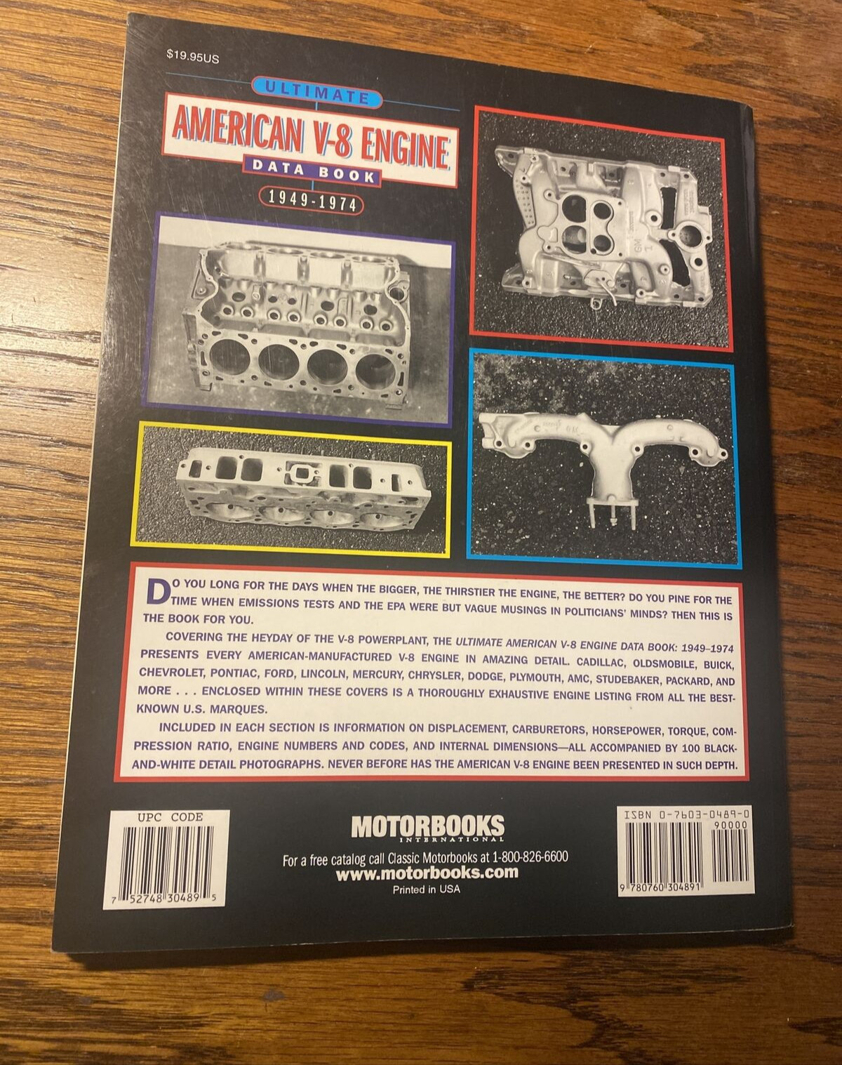 Ultimate American V-8 Engine Data Book 1949-74 by Peter Sessler