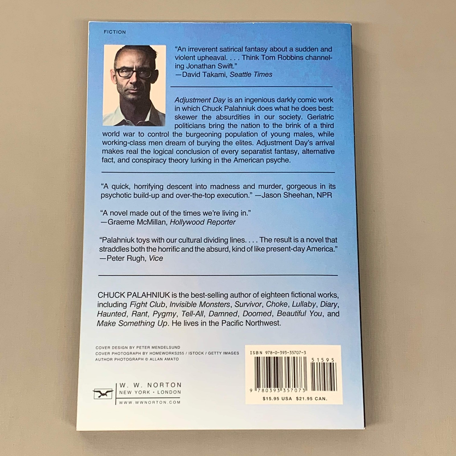 Adjustment Day: A Novel Paperback Book by Chuck Palahniuk (New)