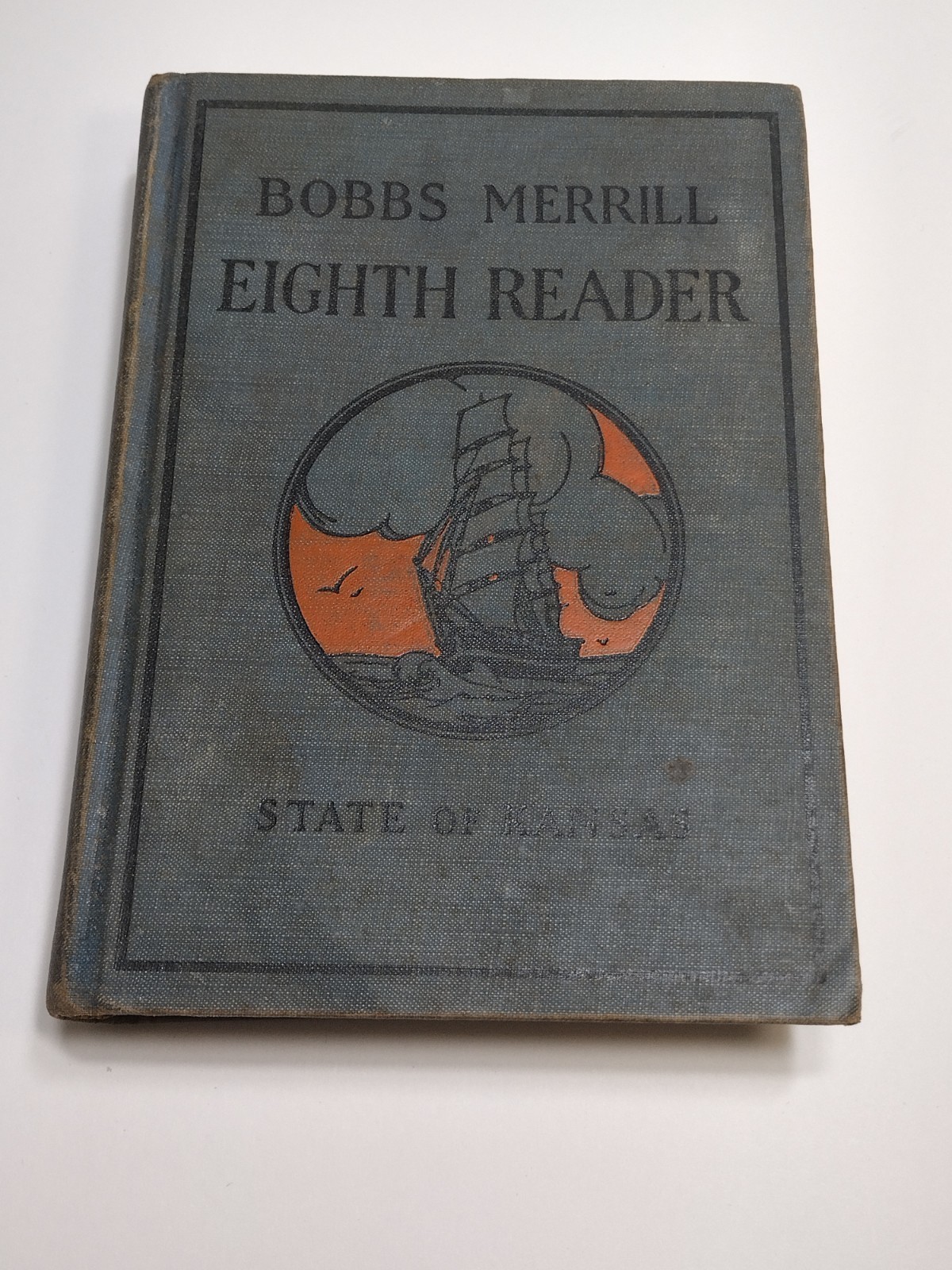 Bobbs Merrill Eighth Reader CR 1926 Vtg Baker Homeschool Distress 100 Yr. Old.